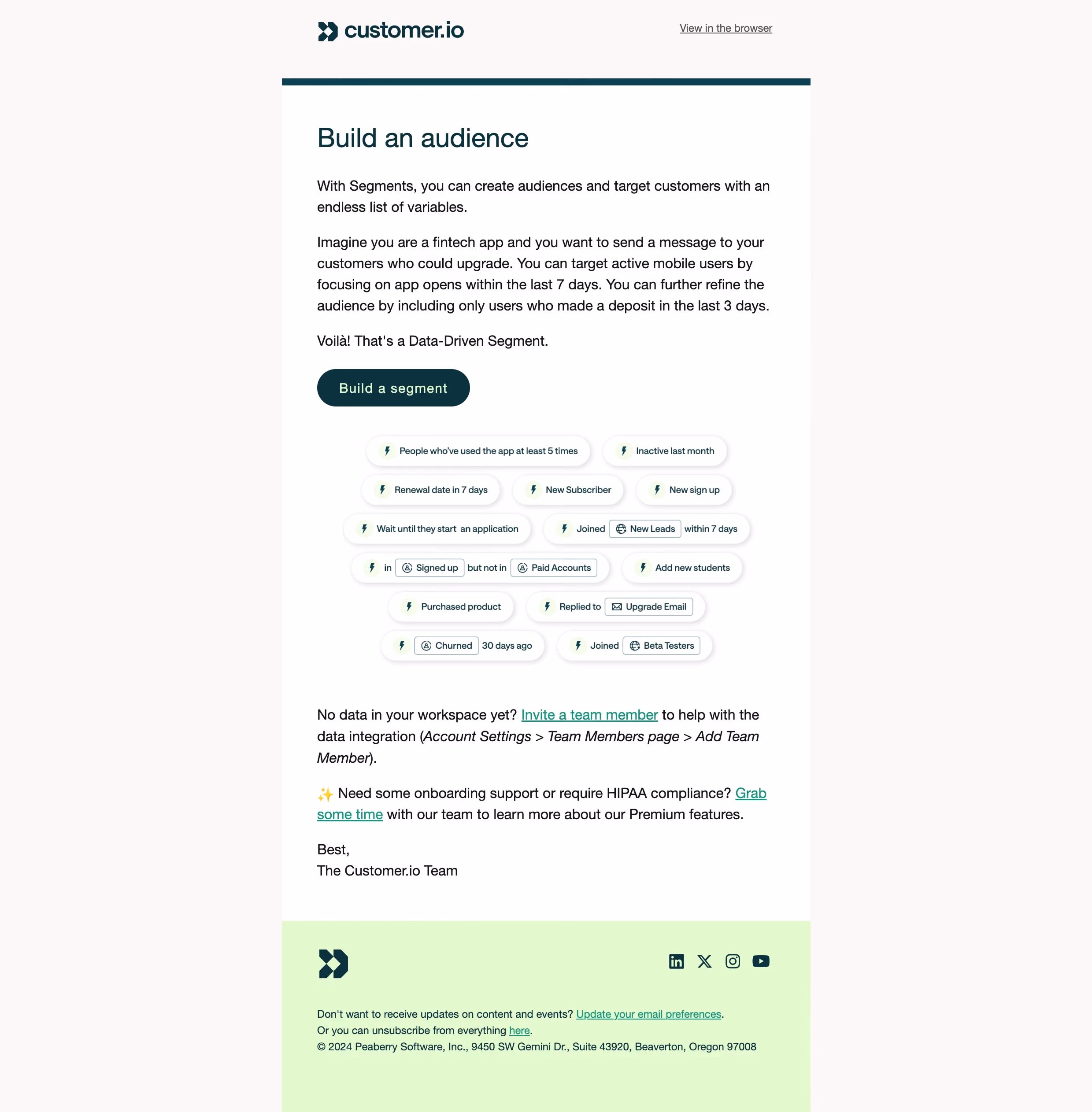 Customer.io Onboarding Email 1
