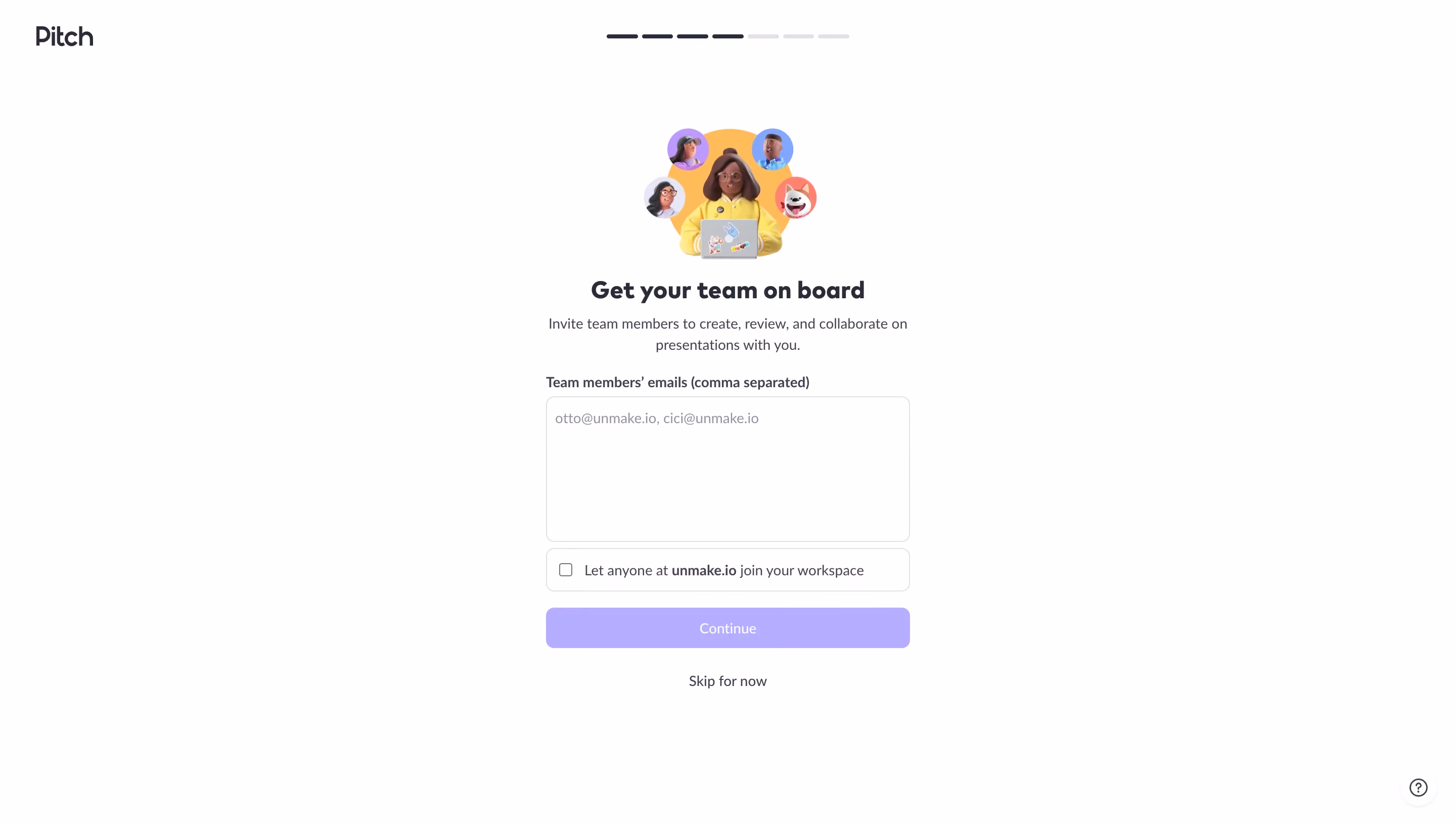 Pitch Invite Team Members