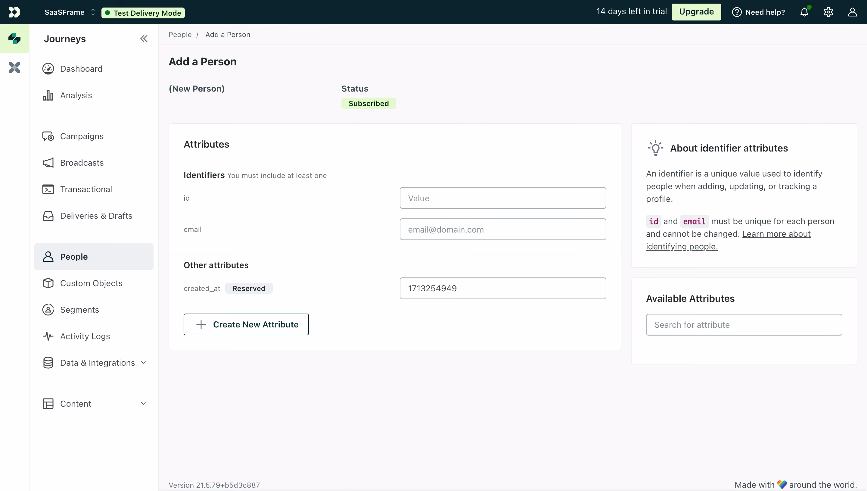 Customer.io Add A Contact