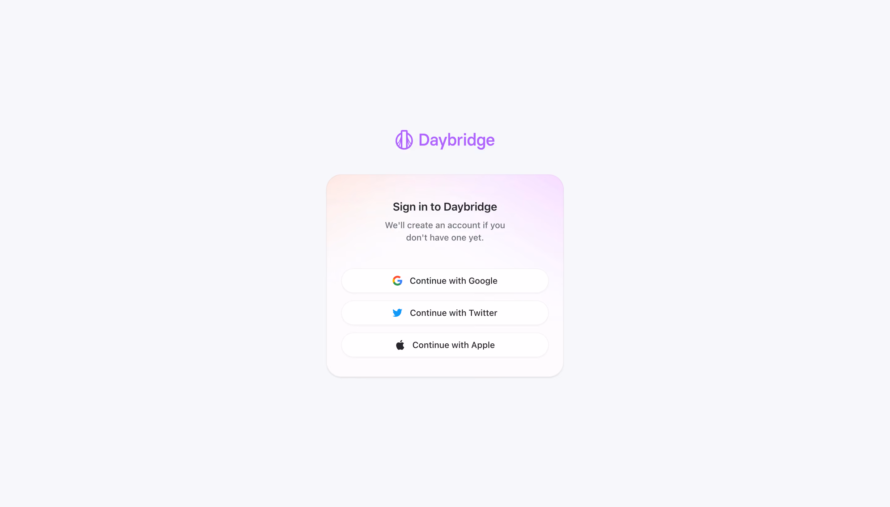 Daybridge Signup