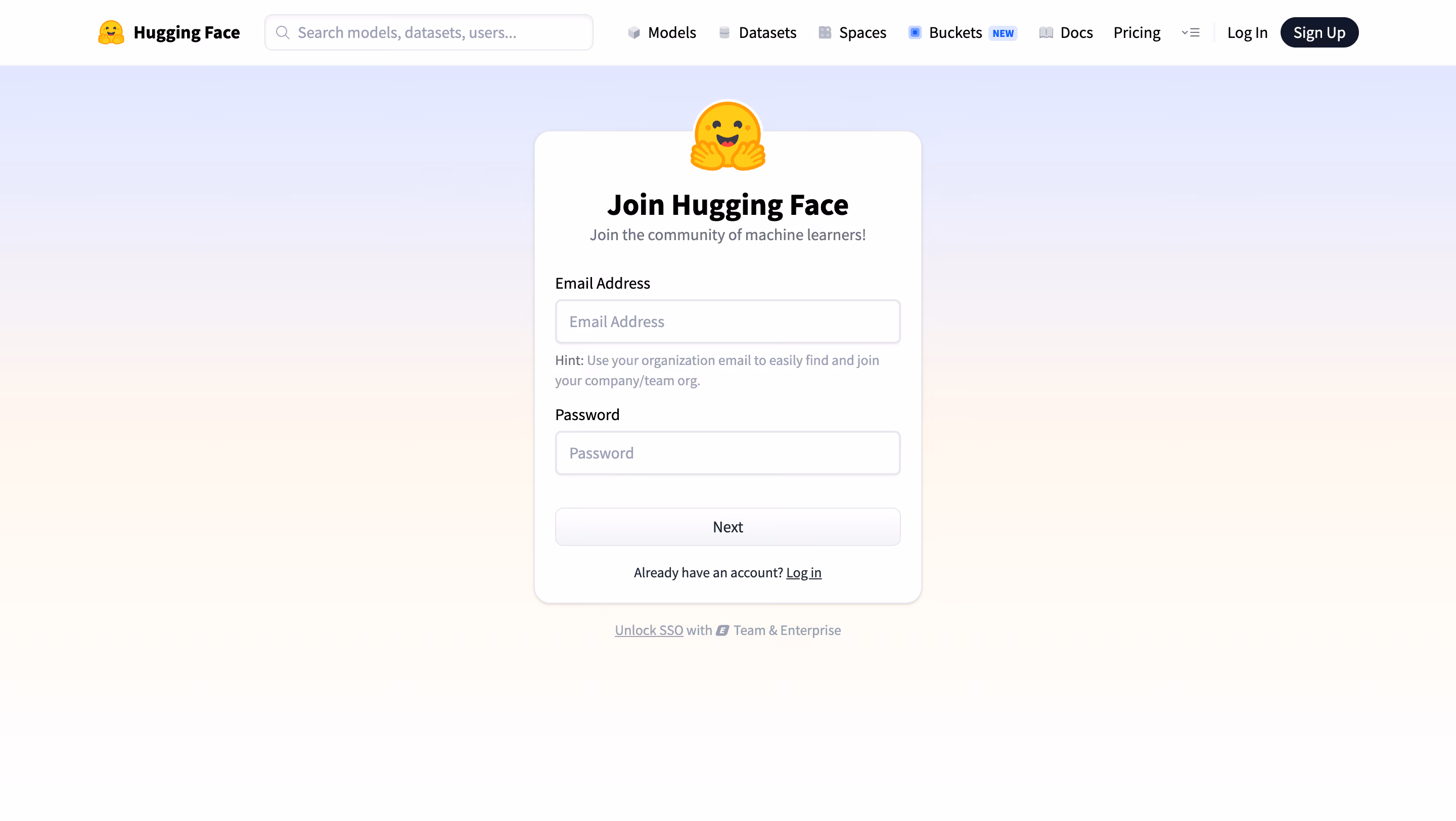 Hugging Face Join Hugging Face