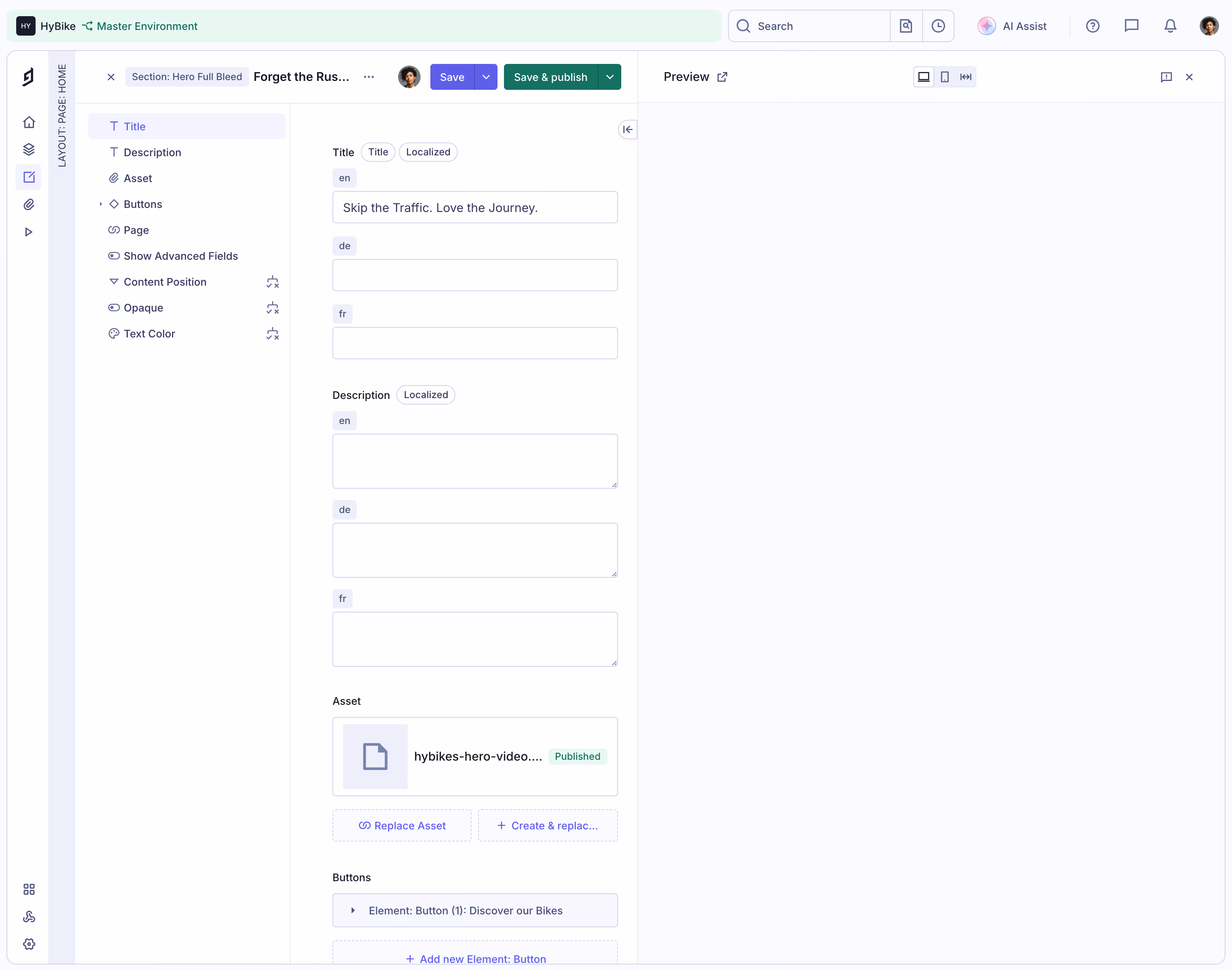 GraphCMS File field configuration form