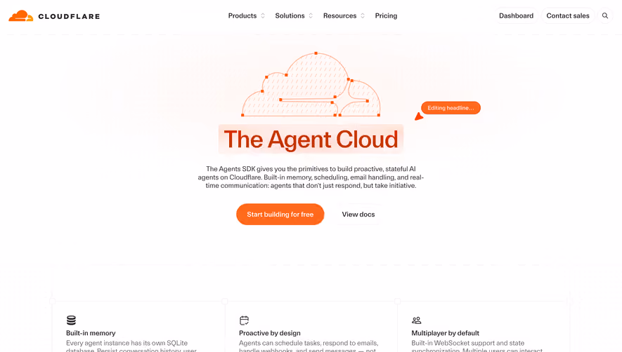 Cloudflare Features Page