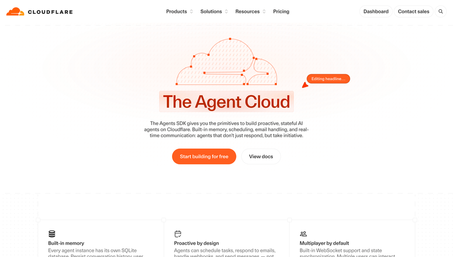 Cloudflare Features Page