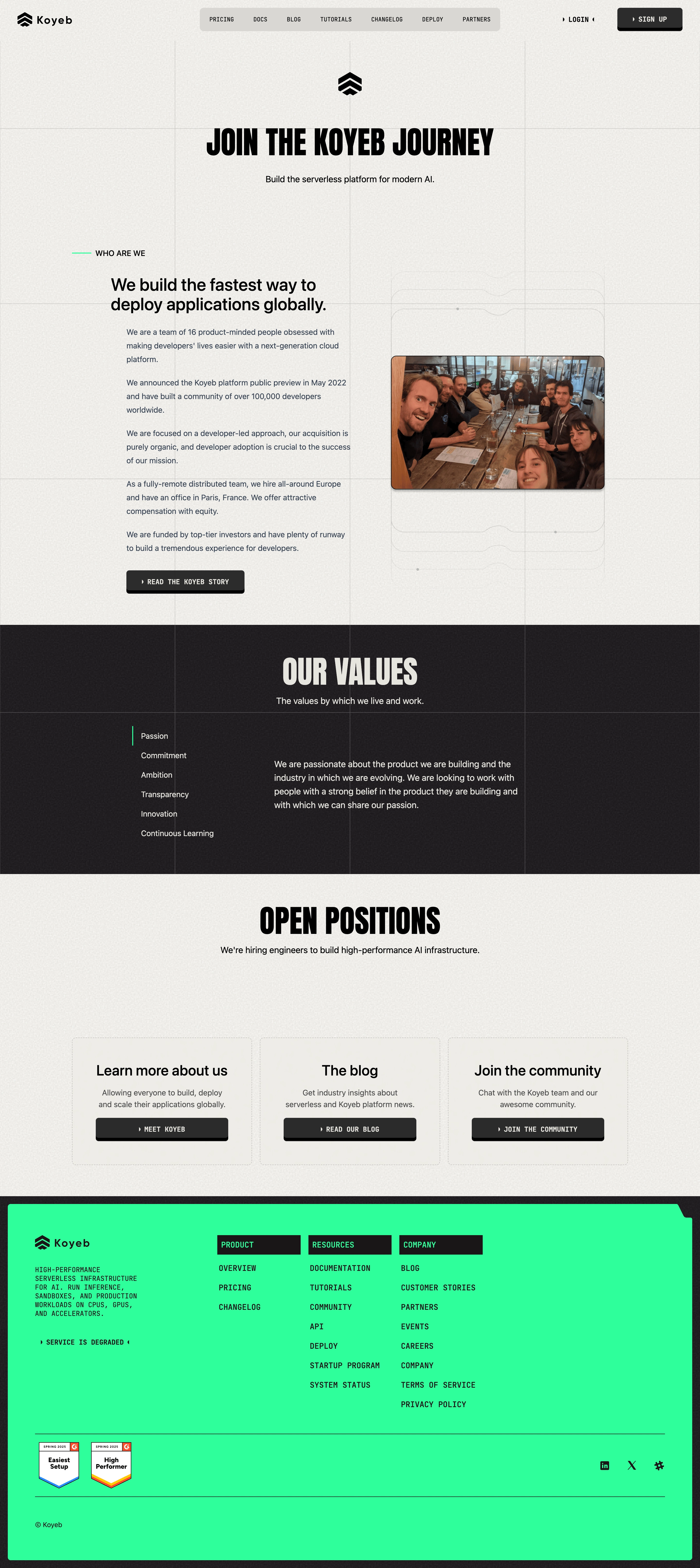 Koyeb Careers Page