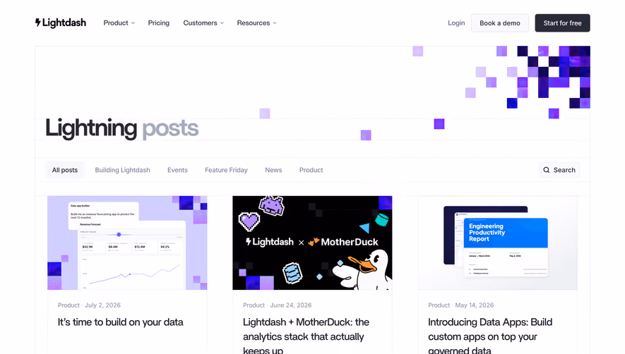 Lightdash Blog Feed
