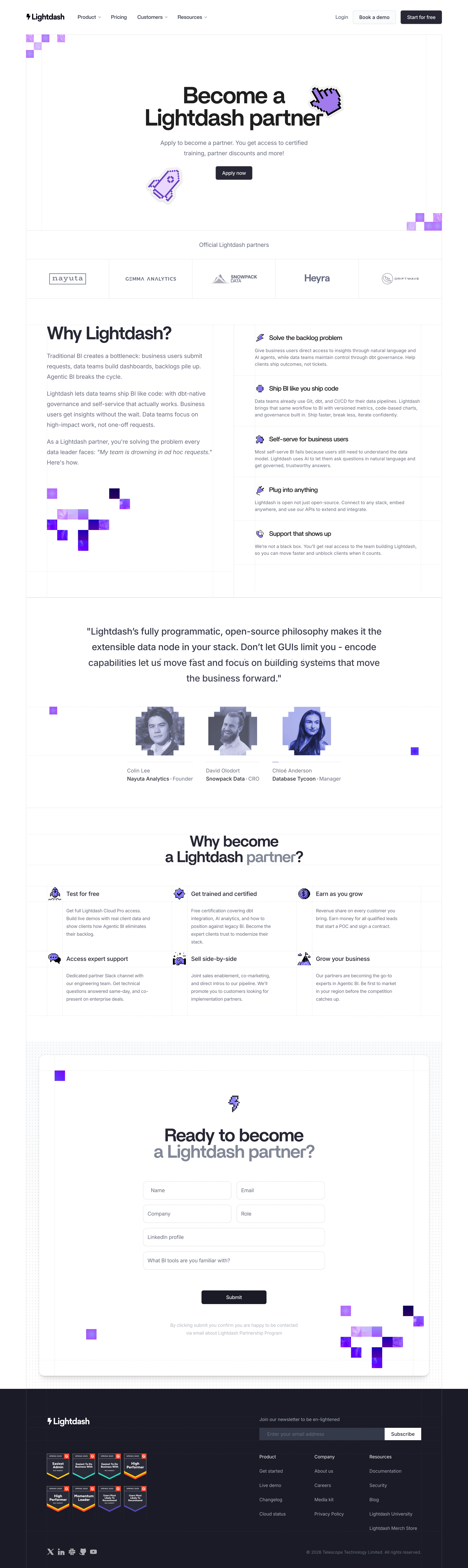Lightdash Affiliate Page