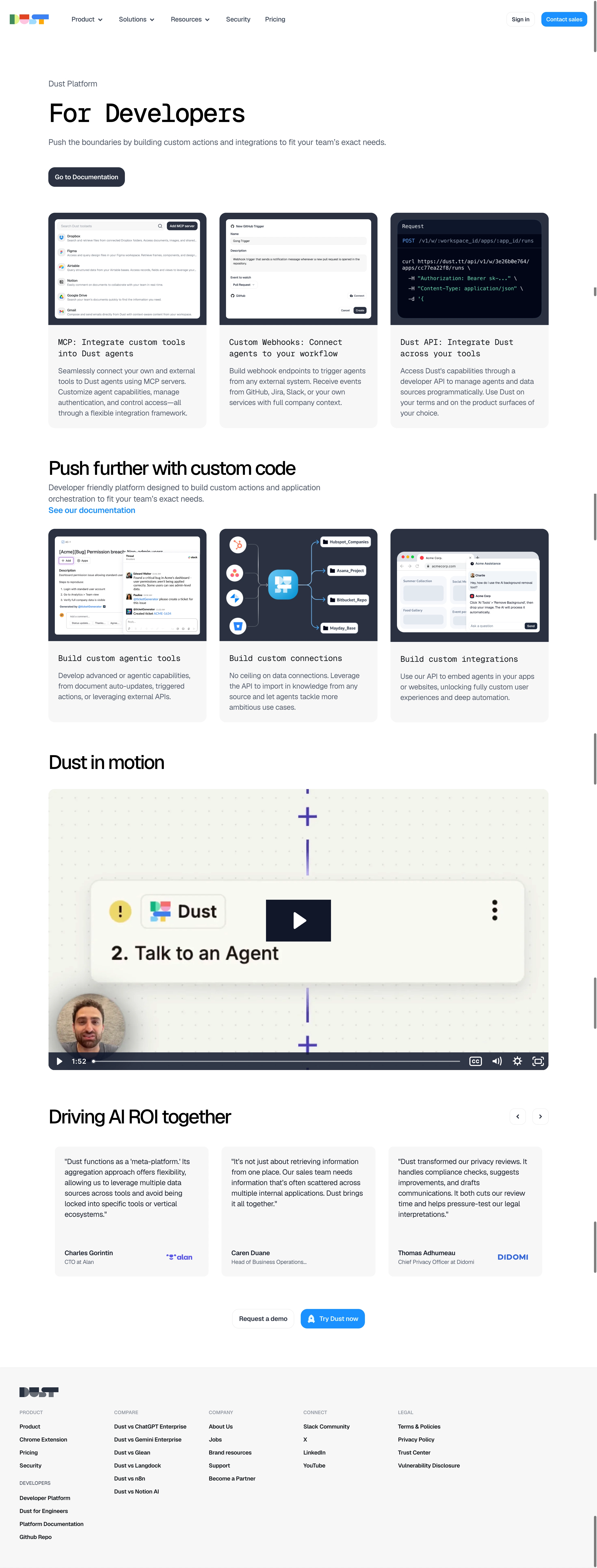 Dust Developers Page
