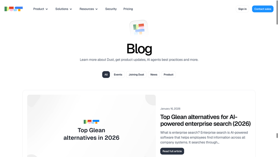 Dust Blog Feed