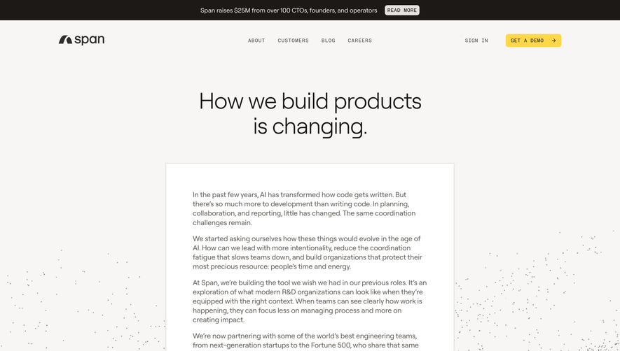 Span About Page