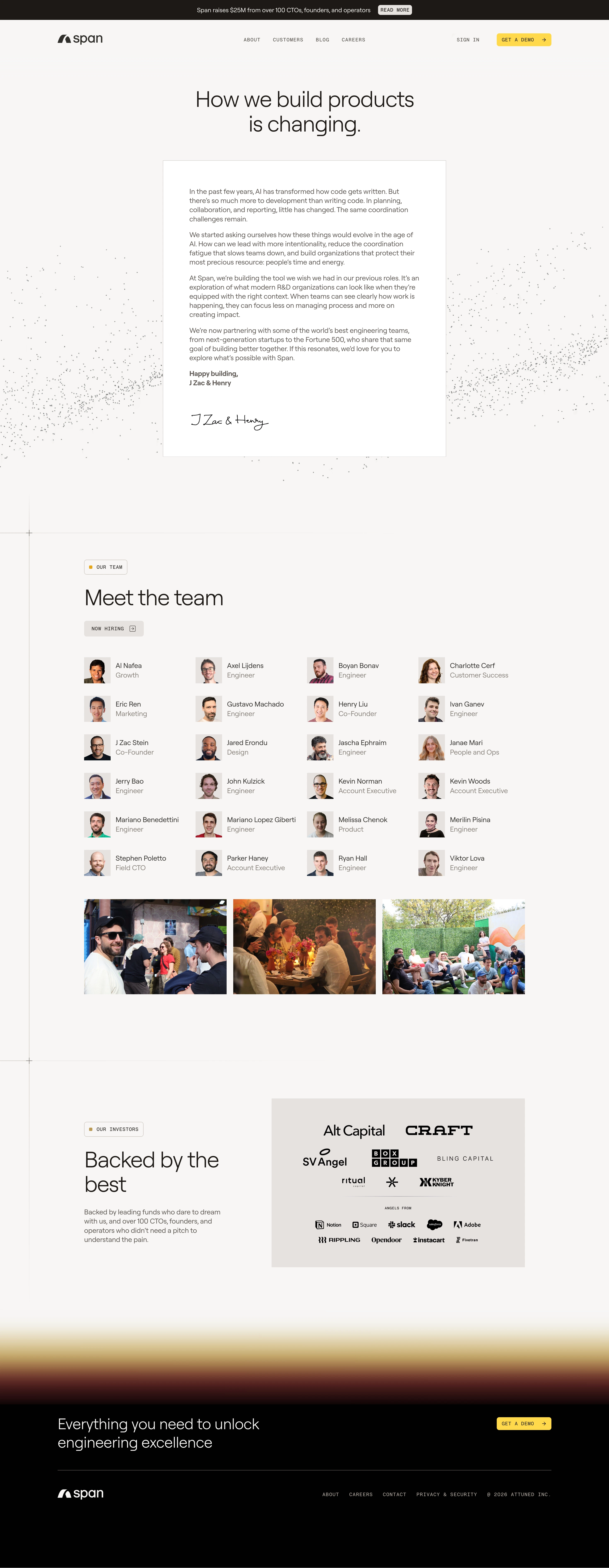 Span About Page