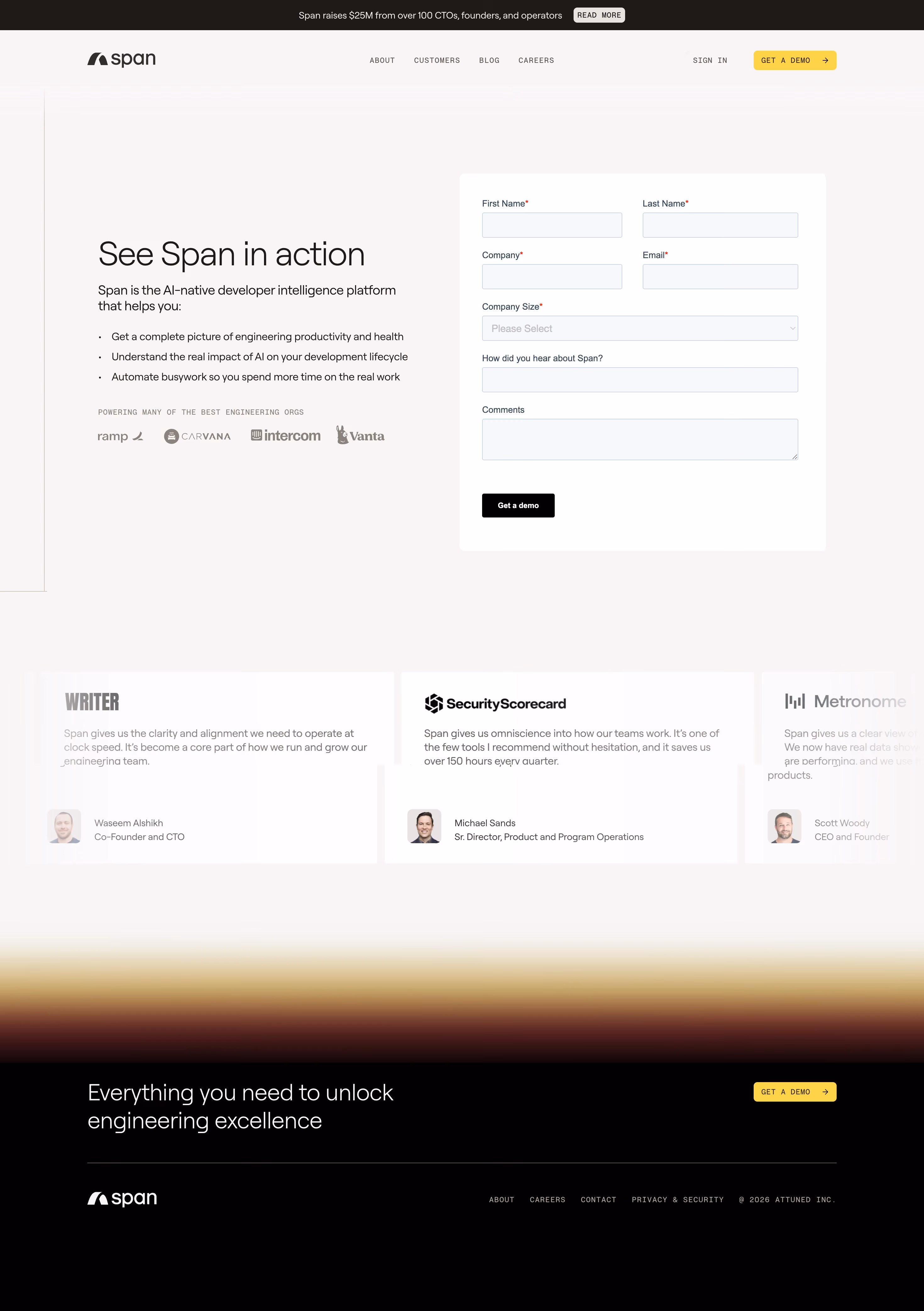 Span Demo Request