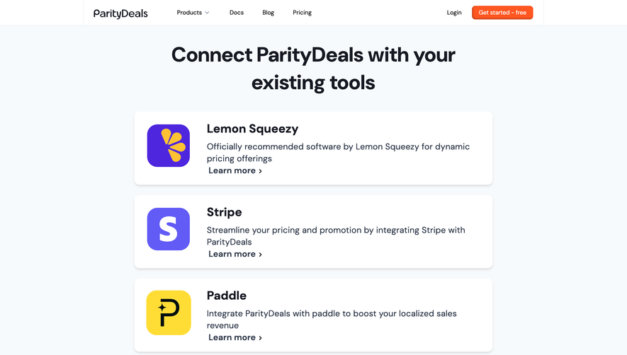 ParityDeals Integrations Library