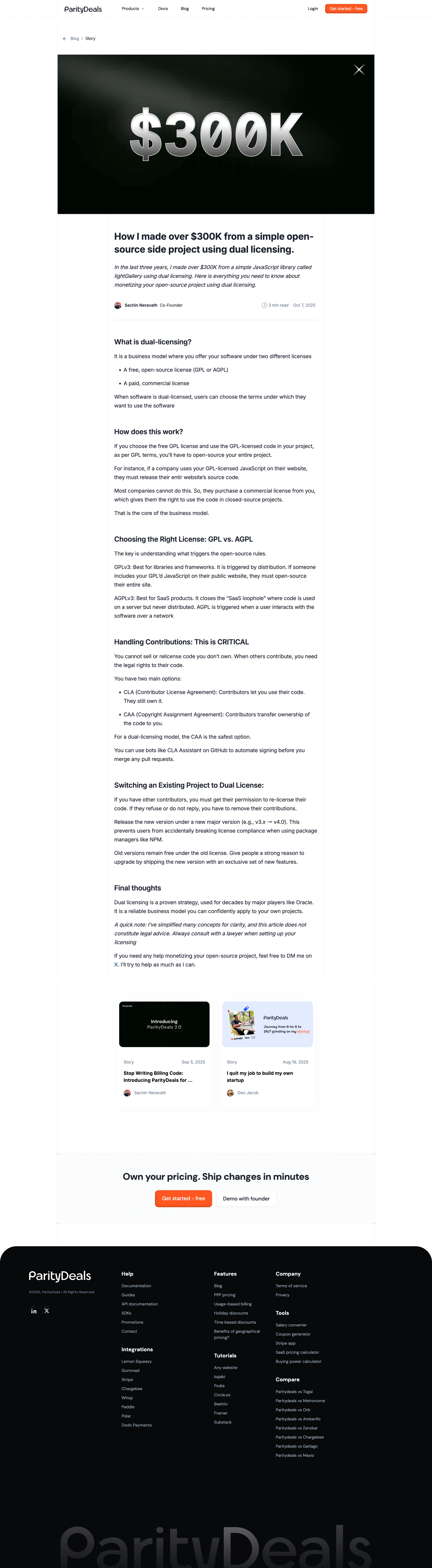 ParityDeals Blog Post