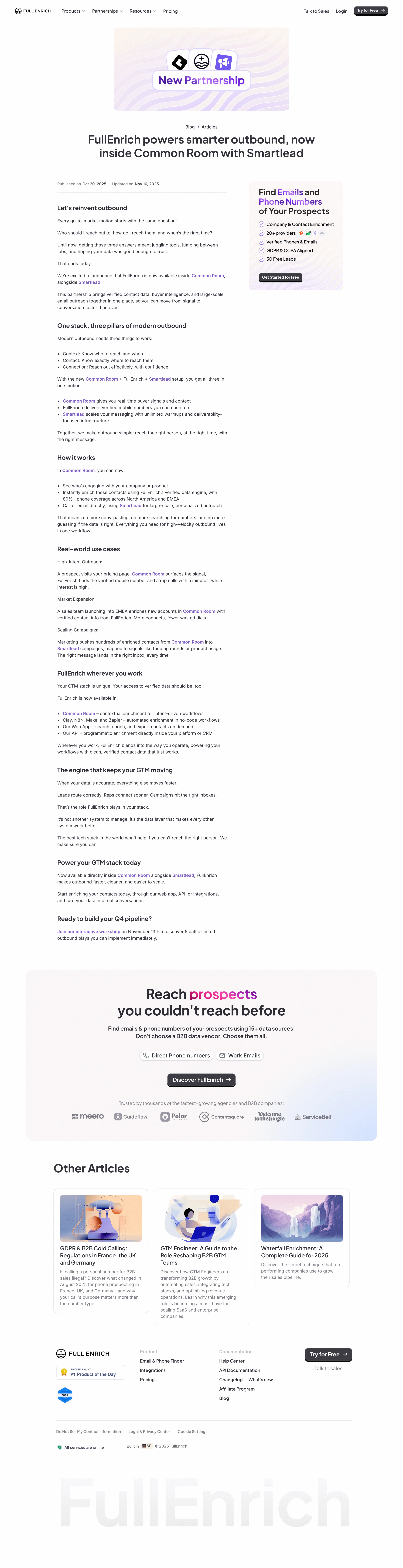 FullEnrich Blog Post