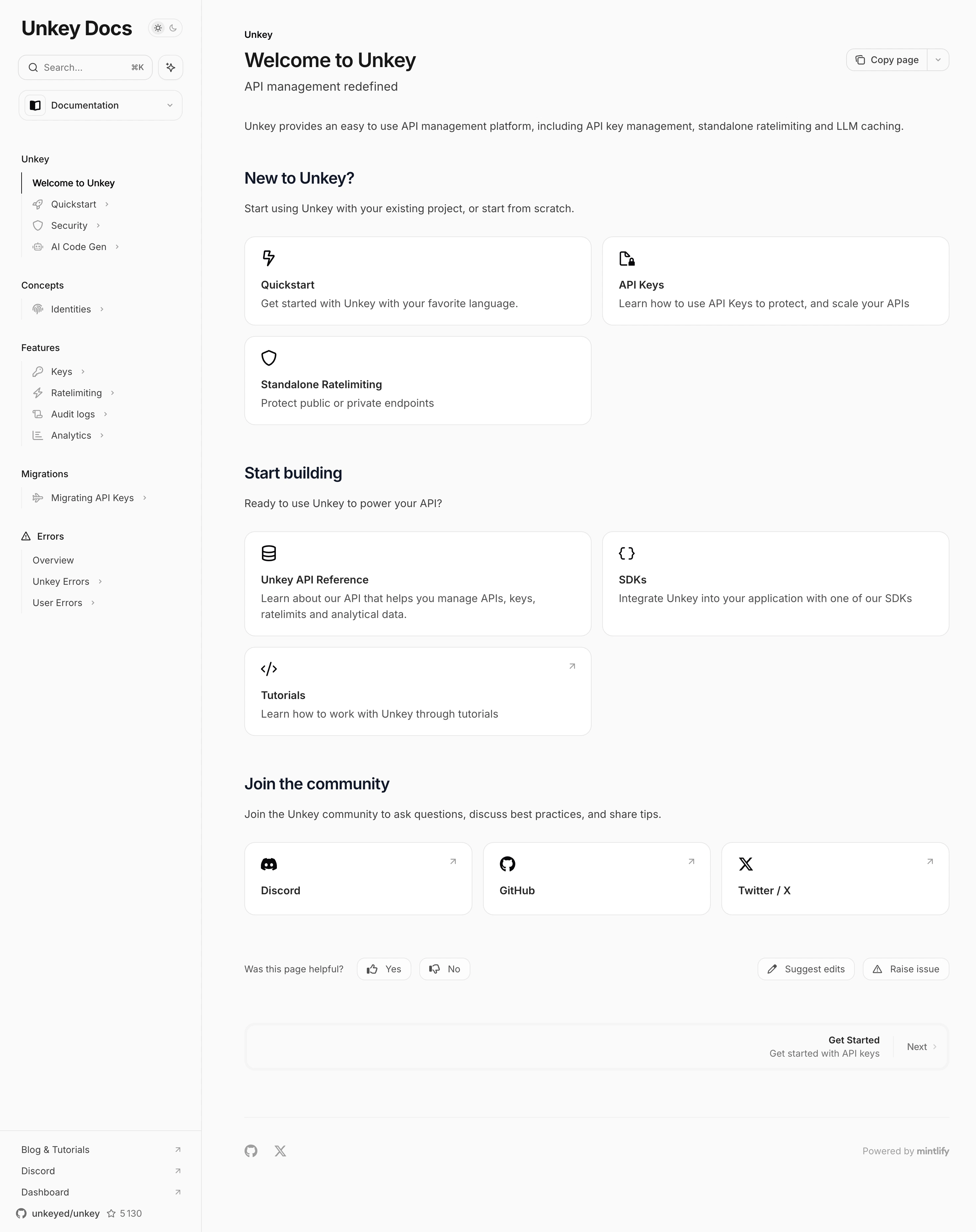 Unkey Documentation
