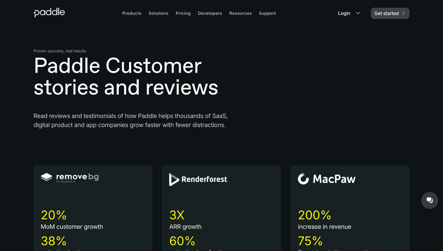 Paddle Customer Stories