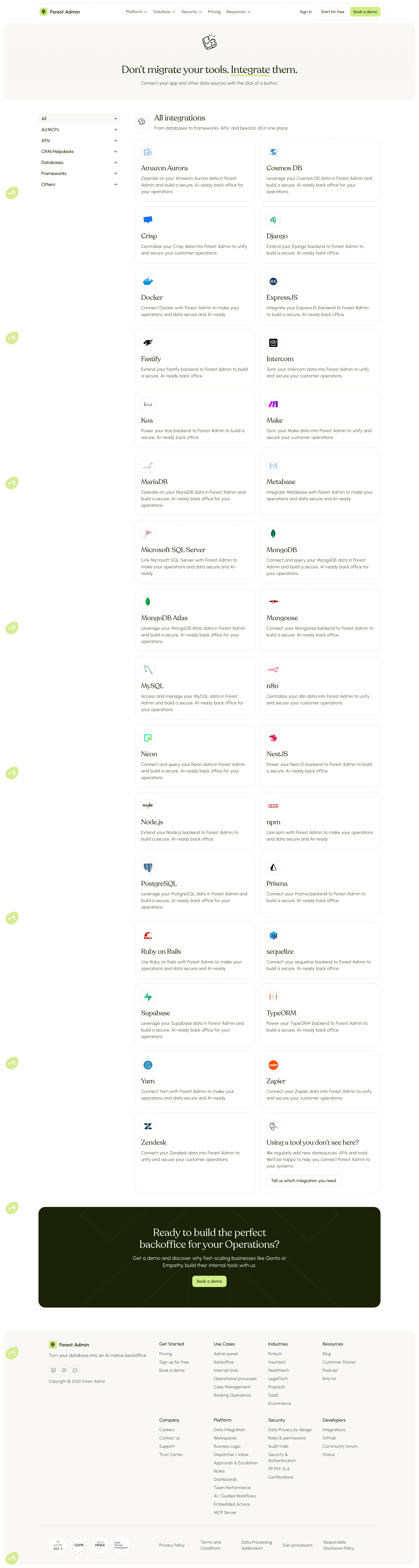 Forest Admin Integrations Library