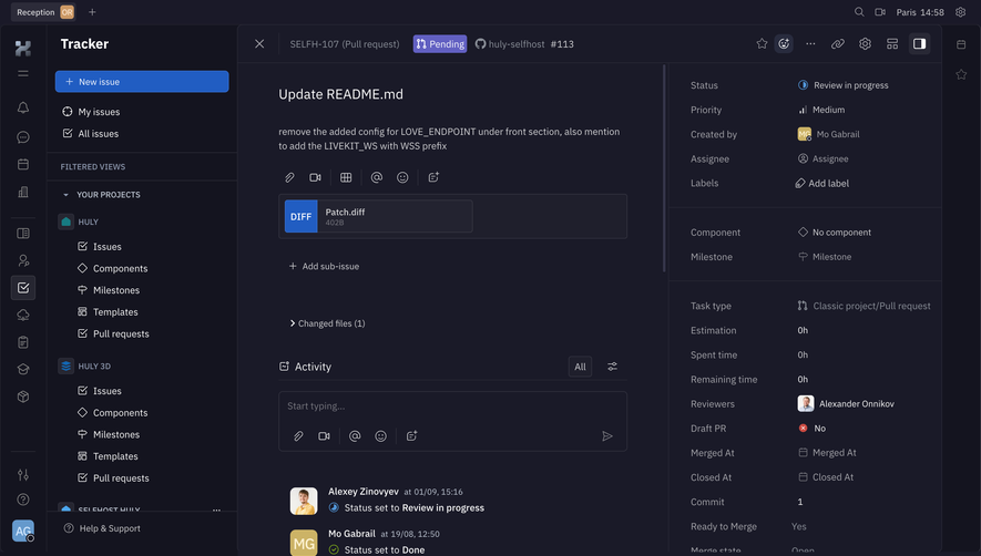Huly Issue Tracker