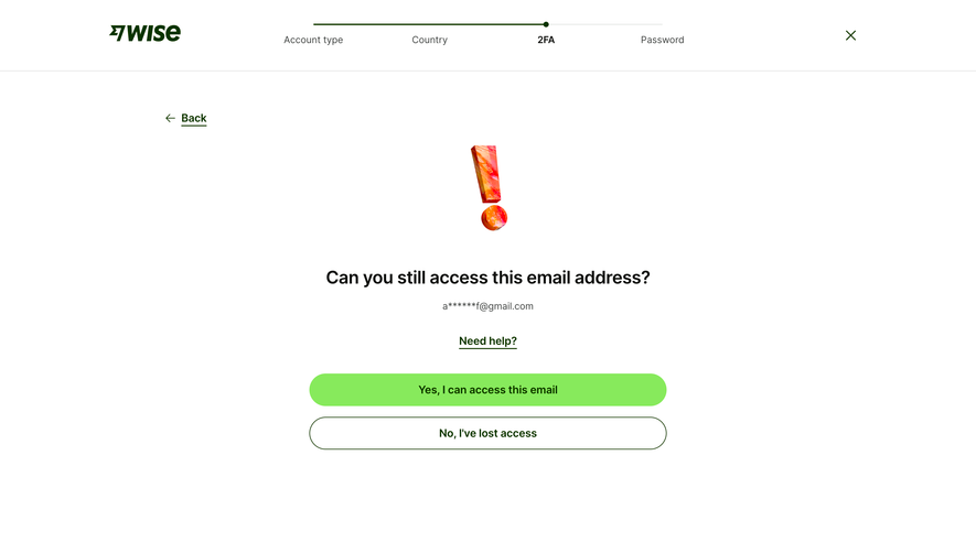 Wise Multi-Factor Authentication Setup