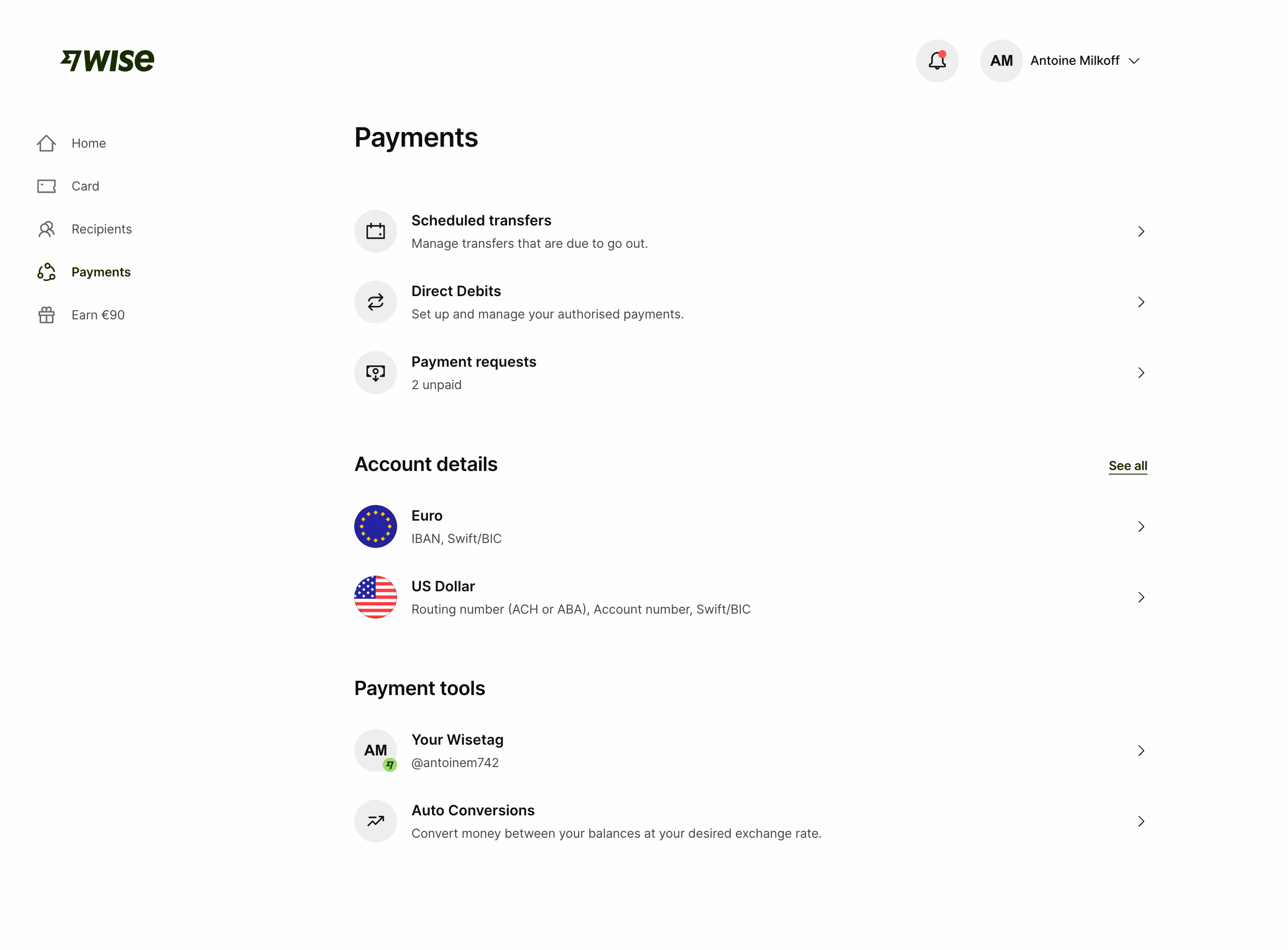Wise Payments