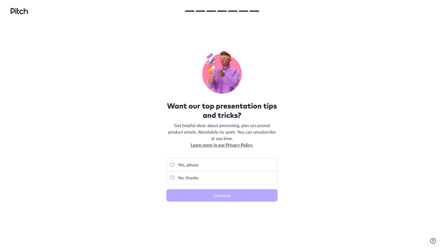 Pitch Account Setup