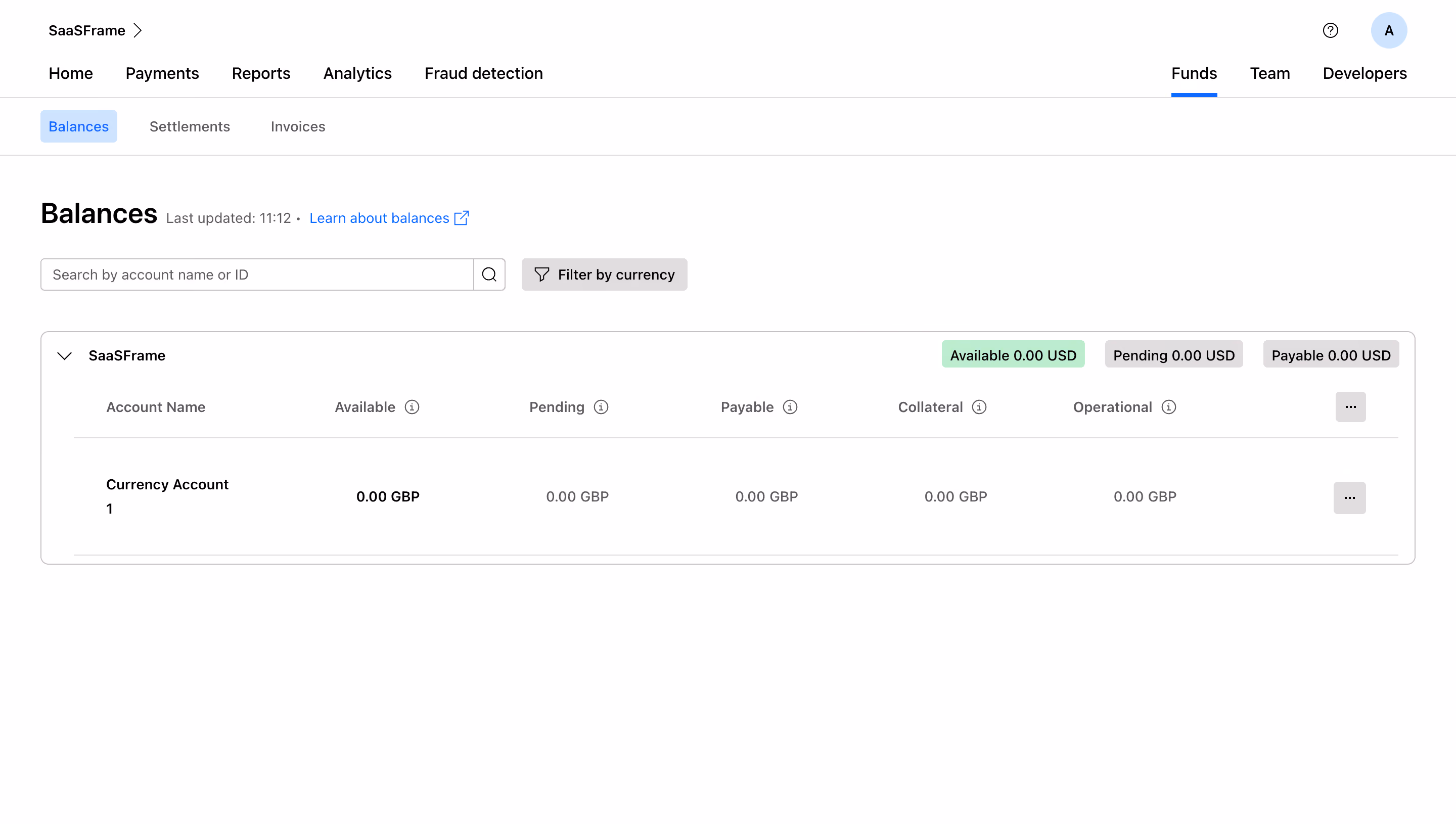 Checkout.com Balances