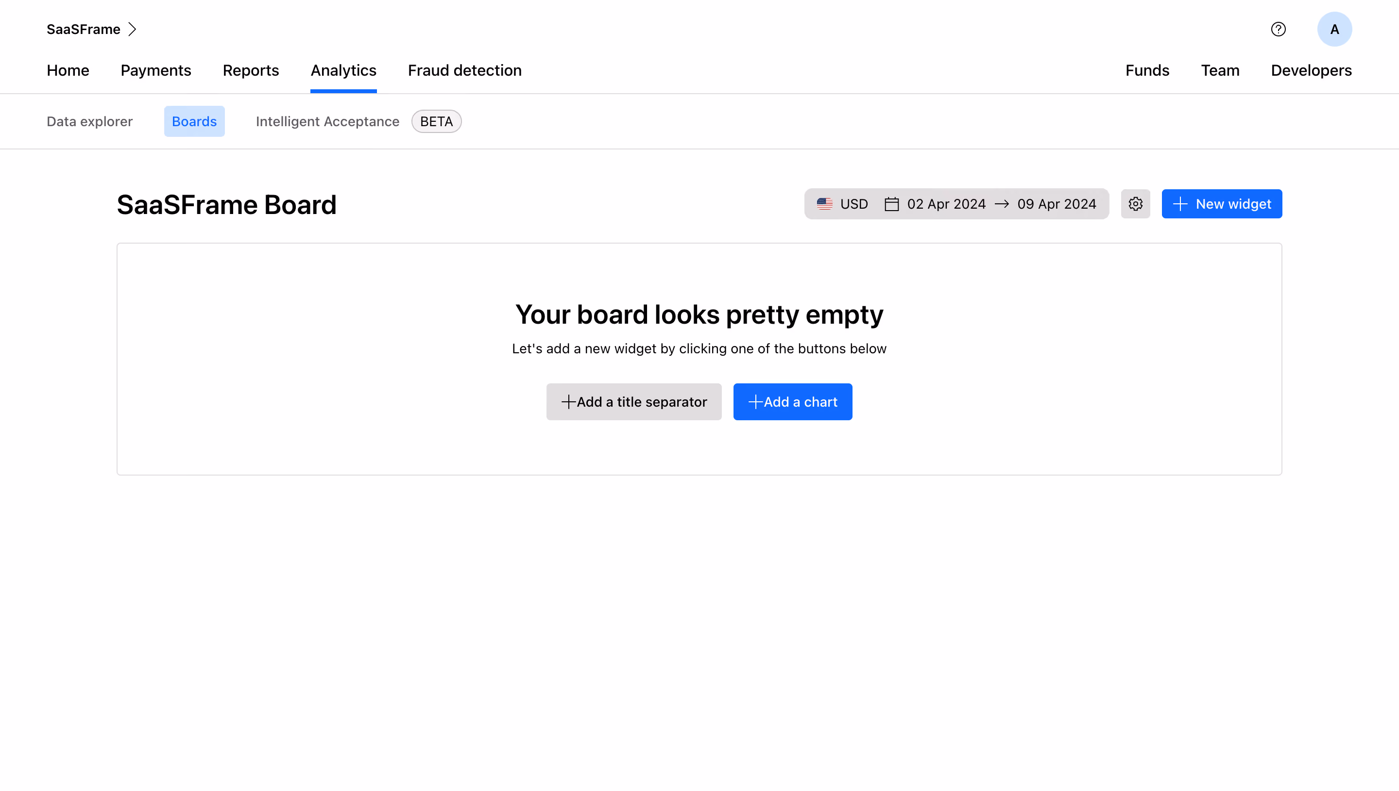 Checkout.com Empty New Board