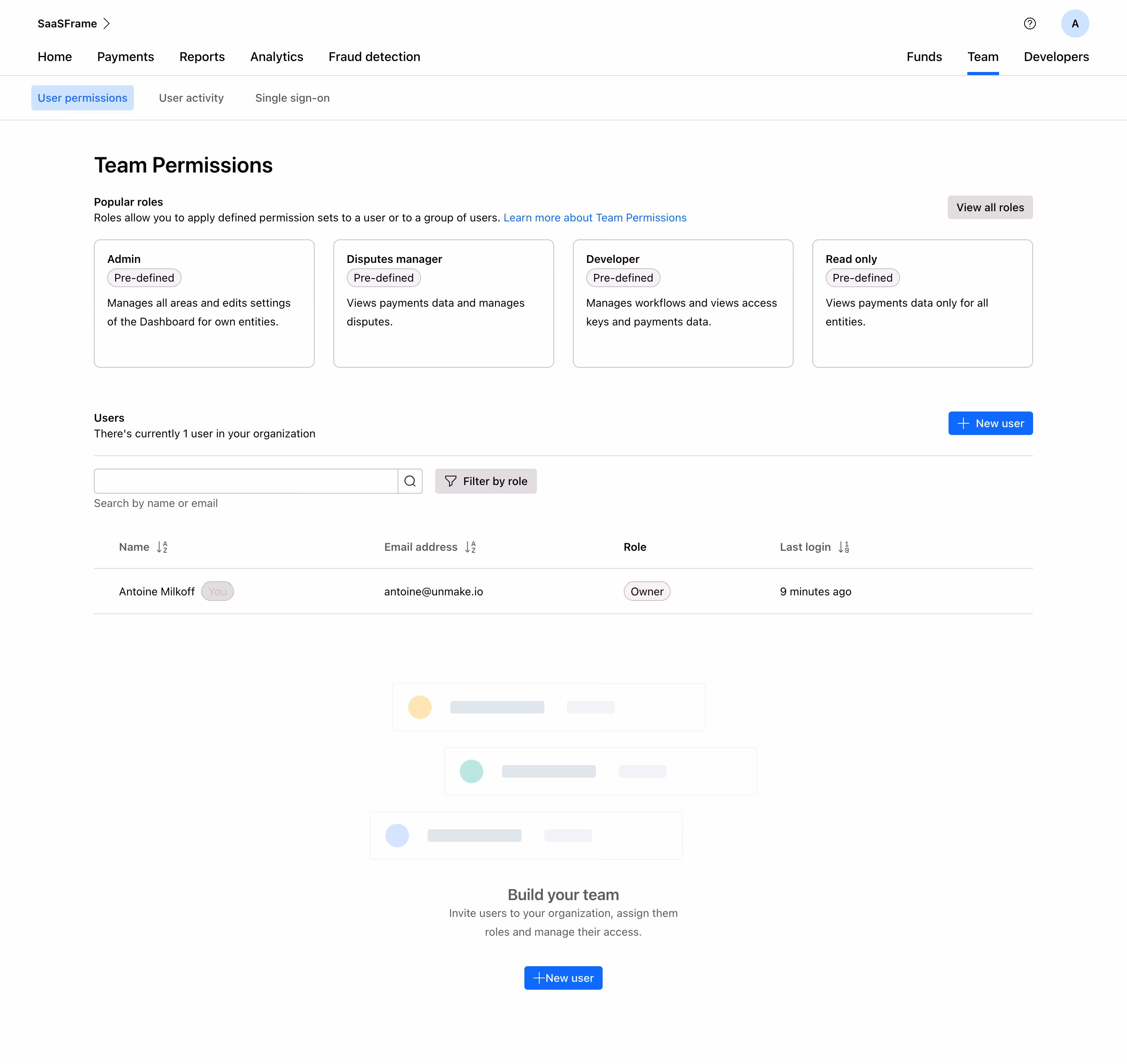 Checkout.com Team Permissions
