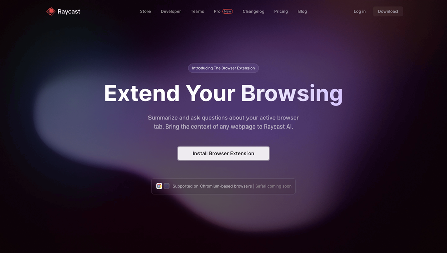 Raycast Download Page