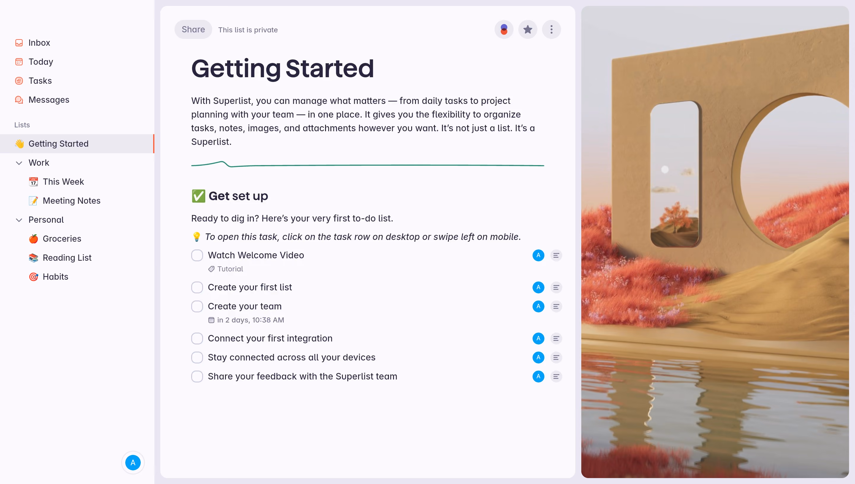 Superlist User Onboarding