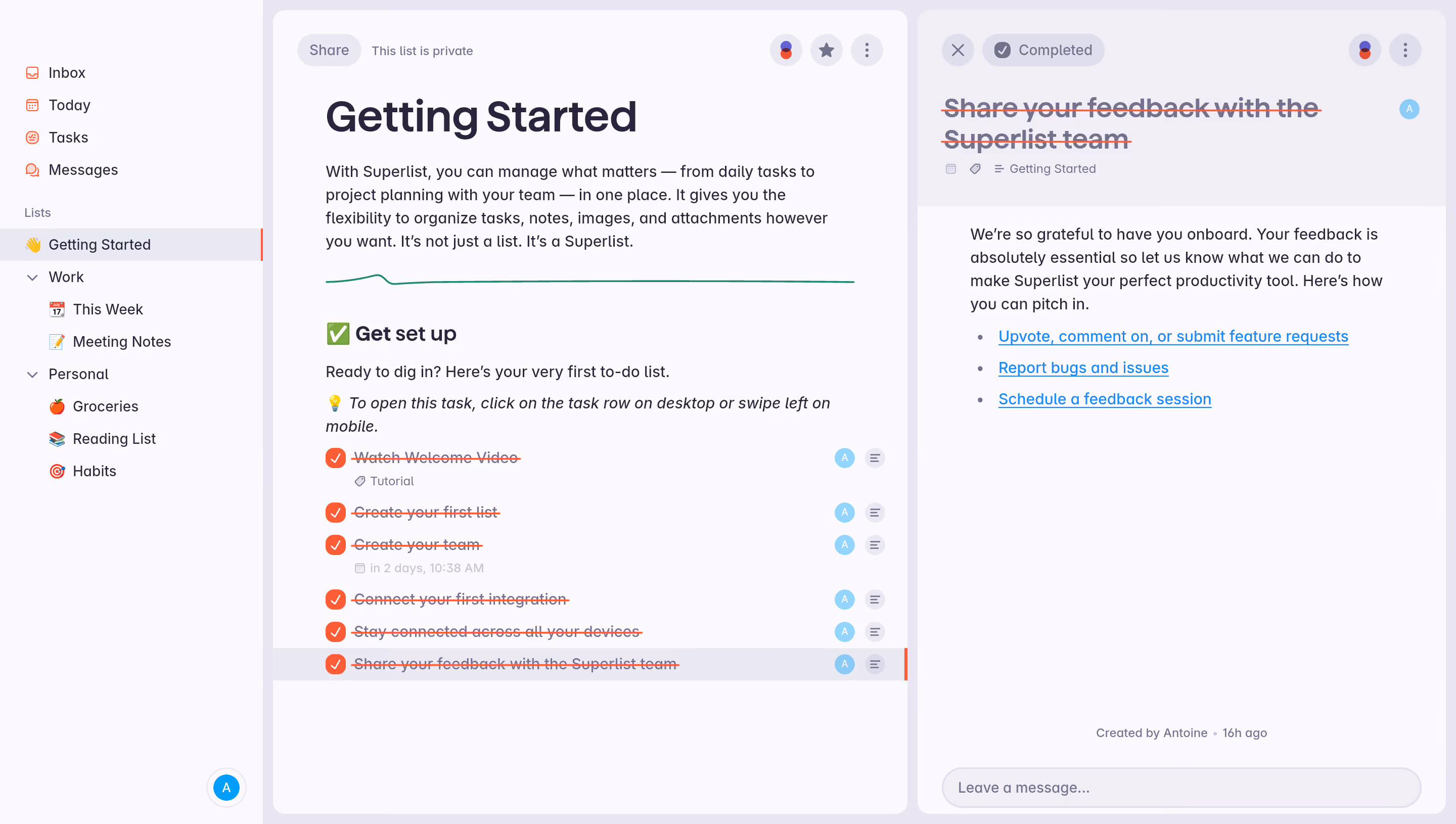 Superlist User Onboarding