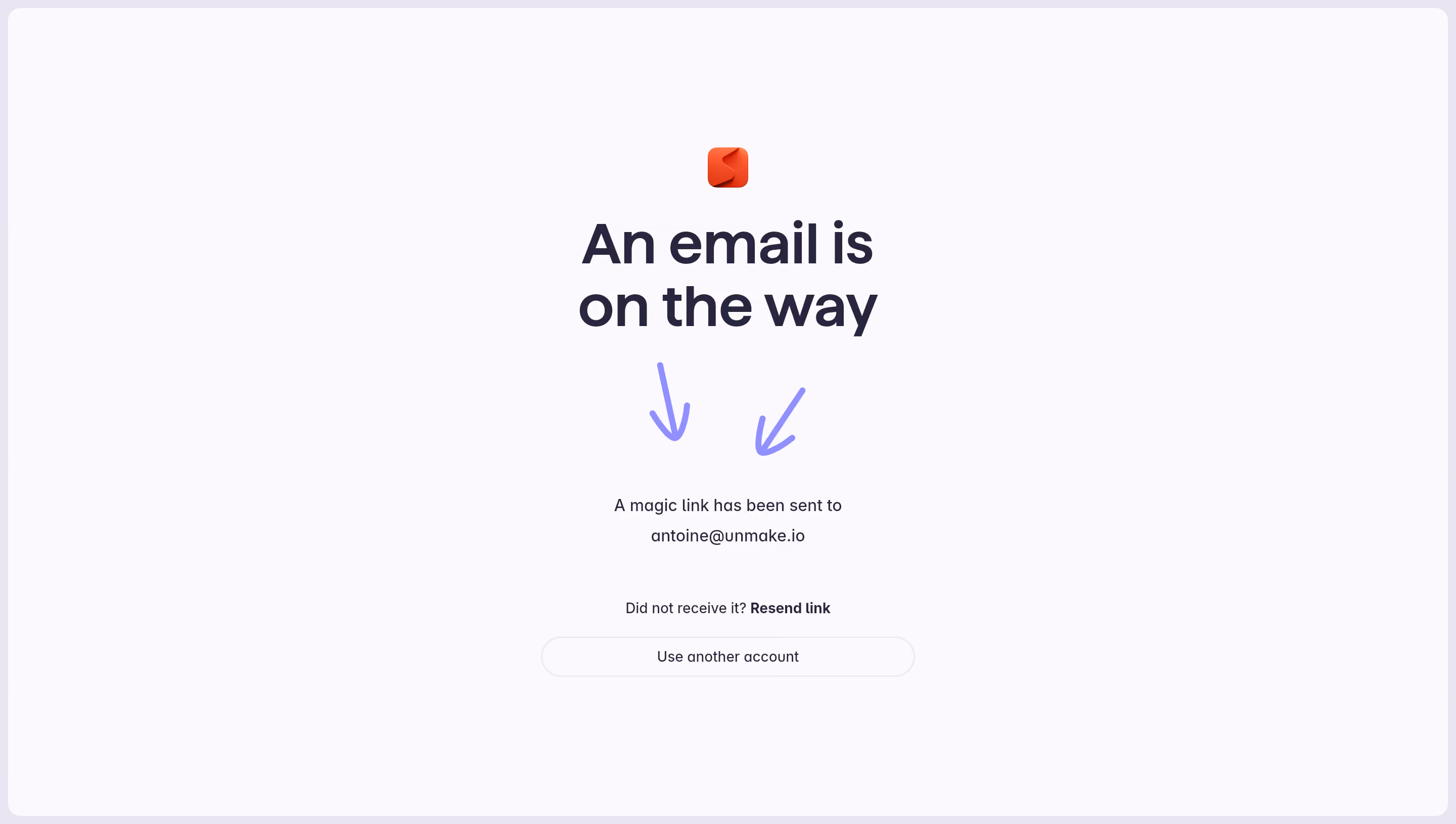 Superlist Magic Link Email Sent
