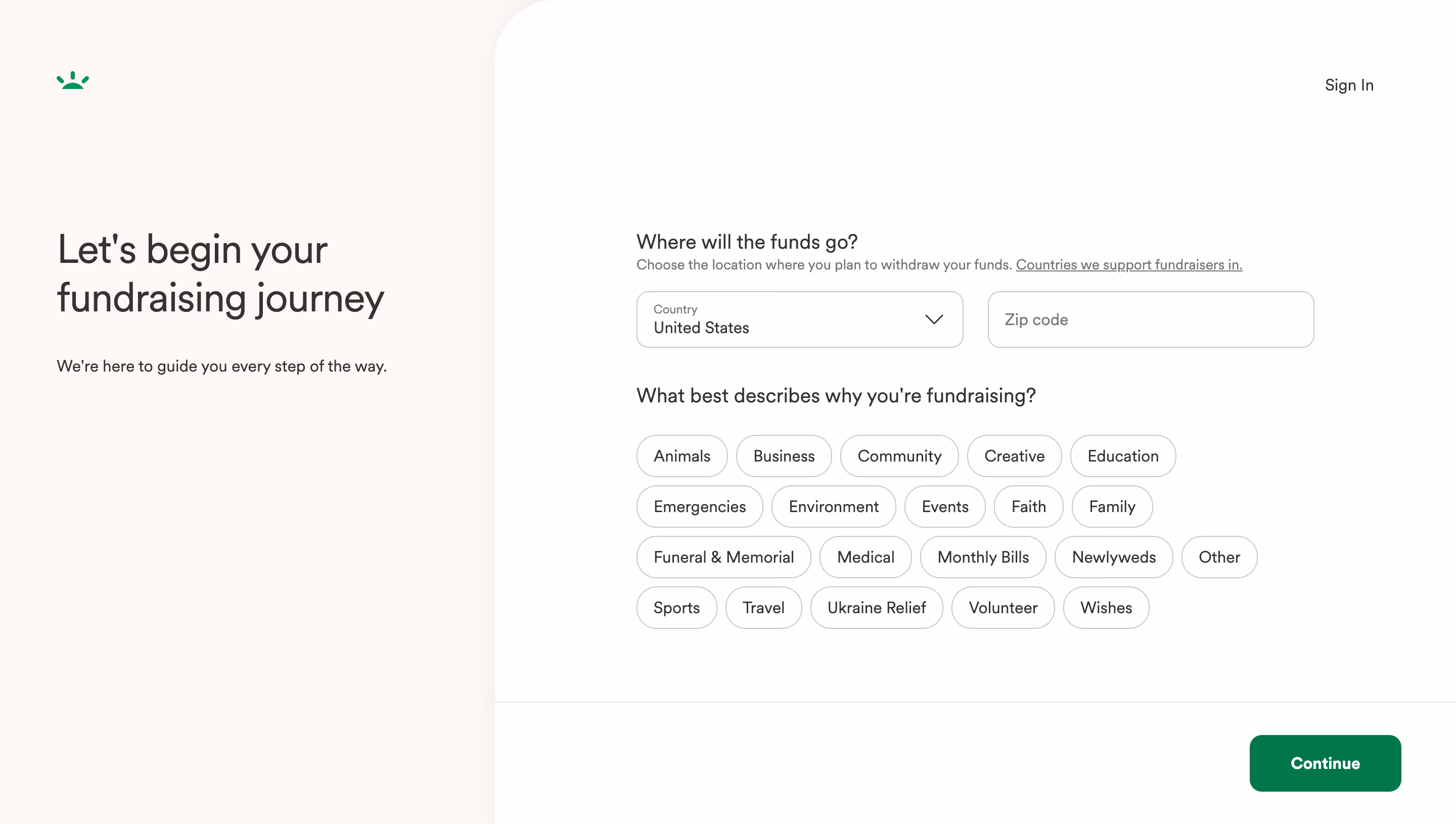 GoFundMe Foundraiser Setup