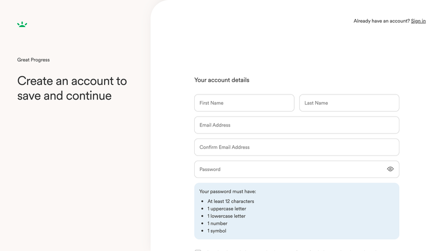 GoFundMe Account Details Setup