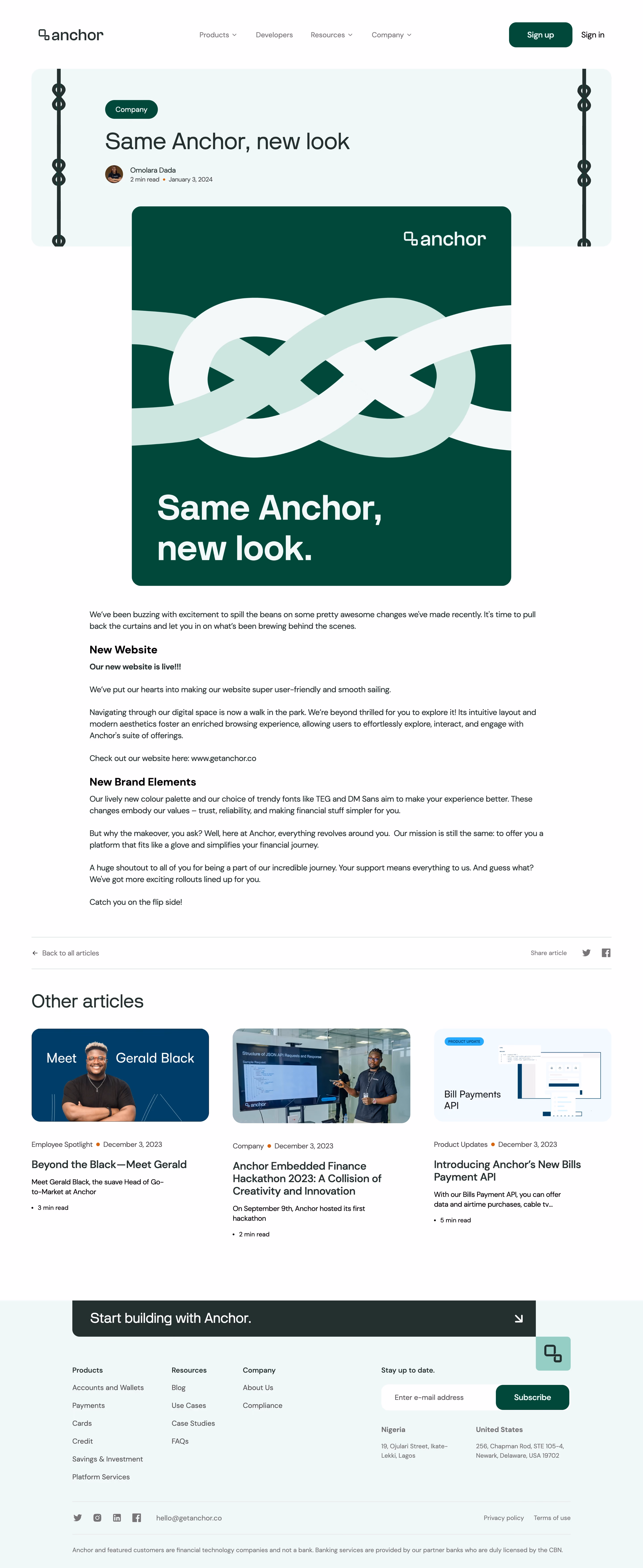 Anchor Blog Post