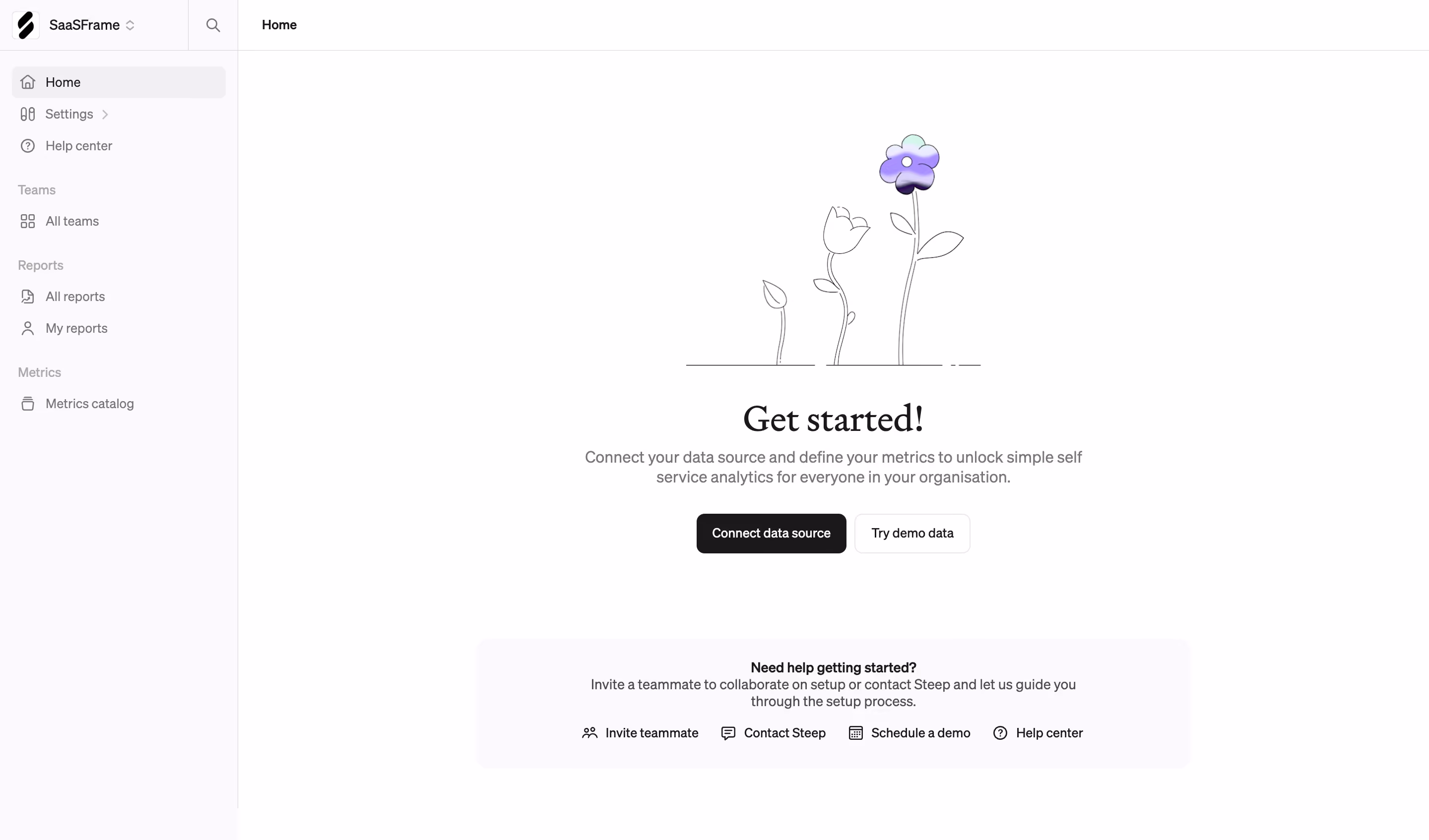 Steep Welcome Screen