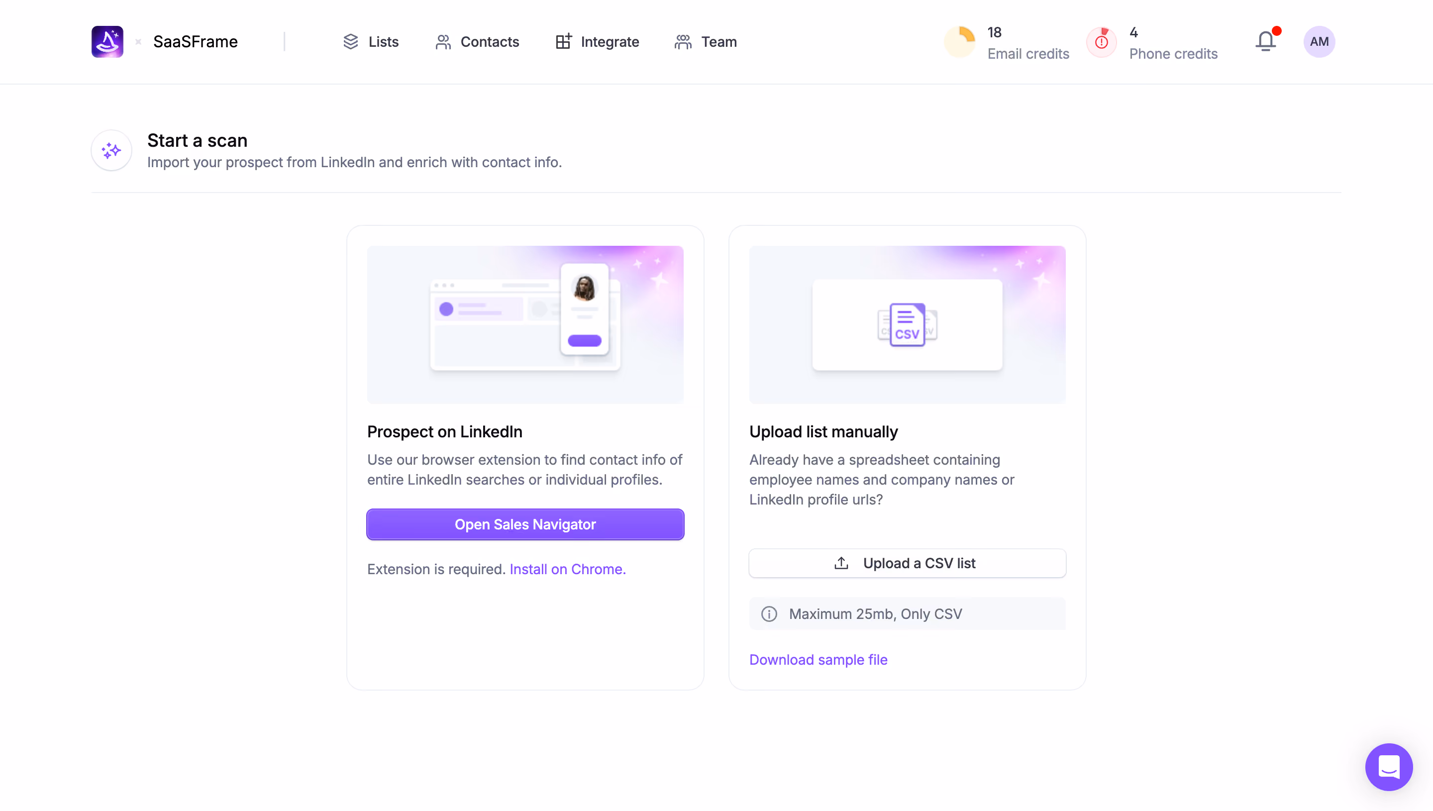 Wiza Create A List