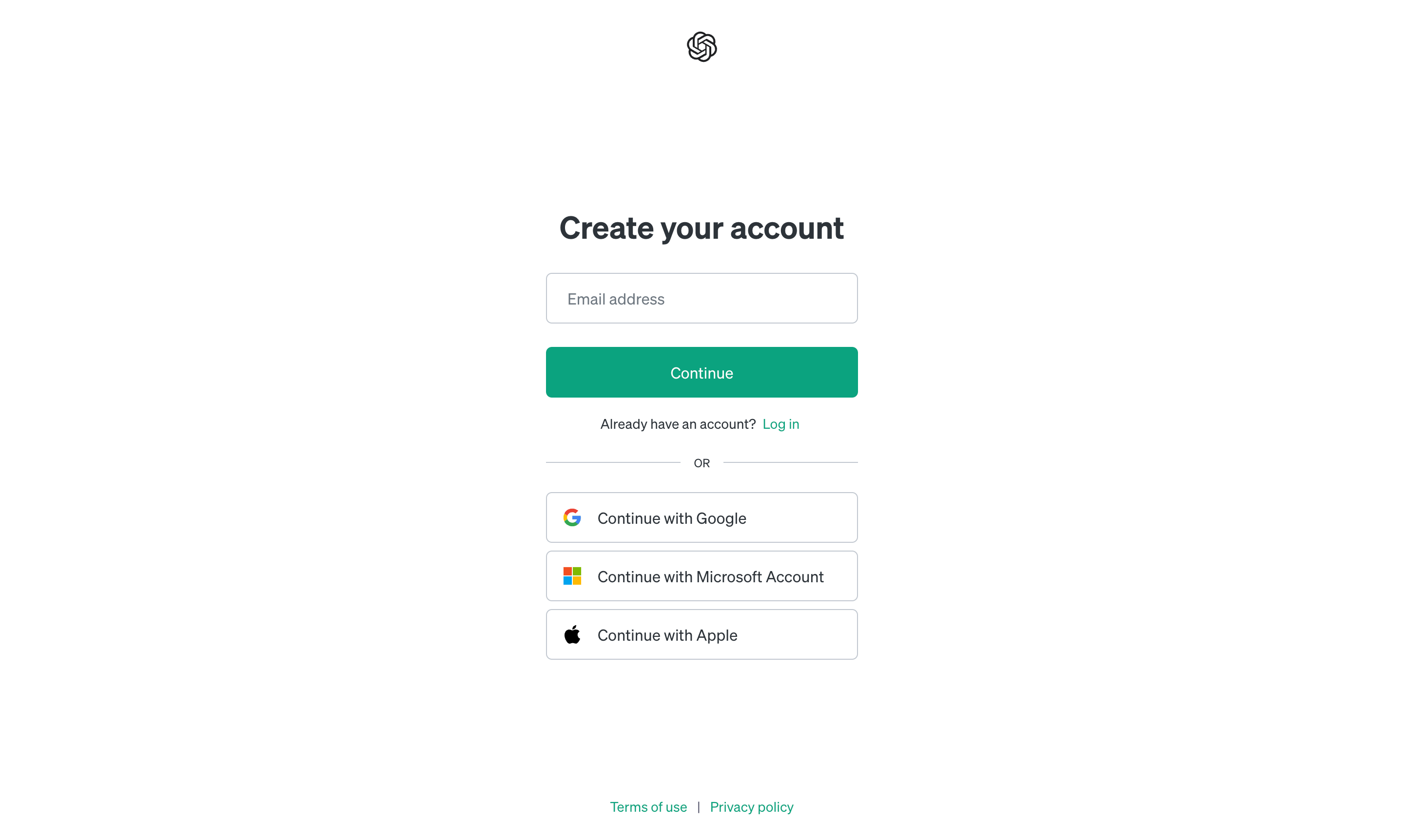 OpenAI Signup Page