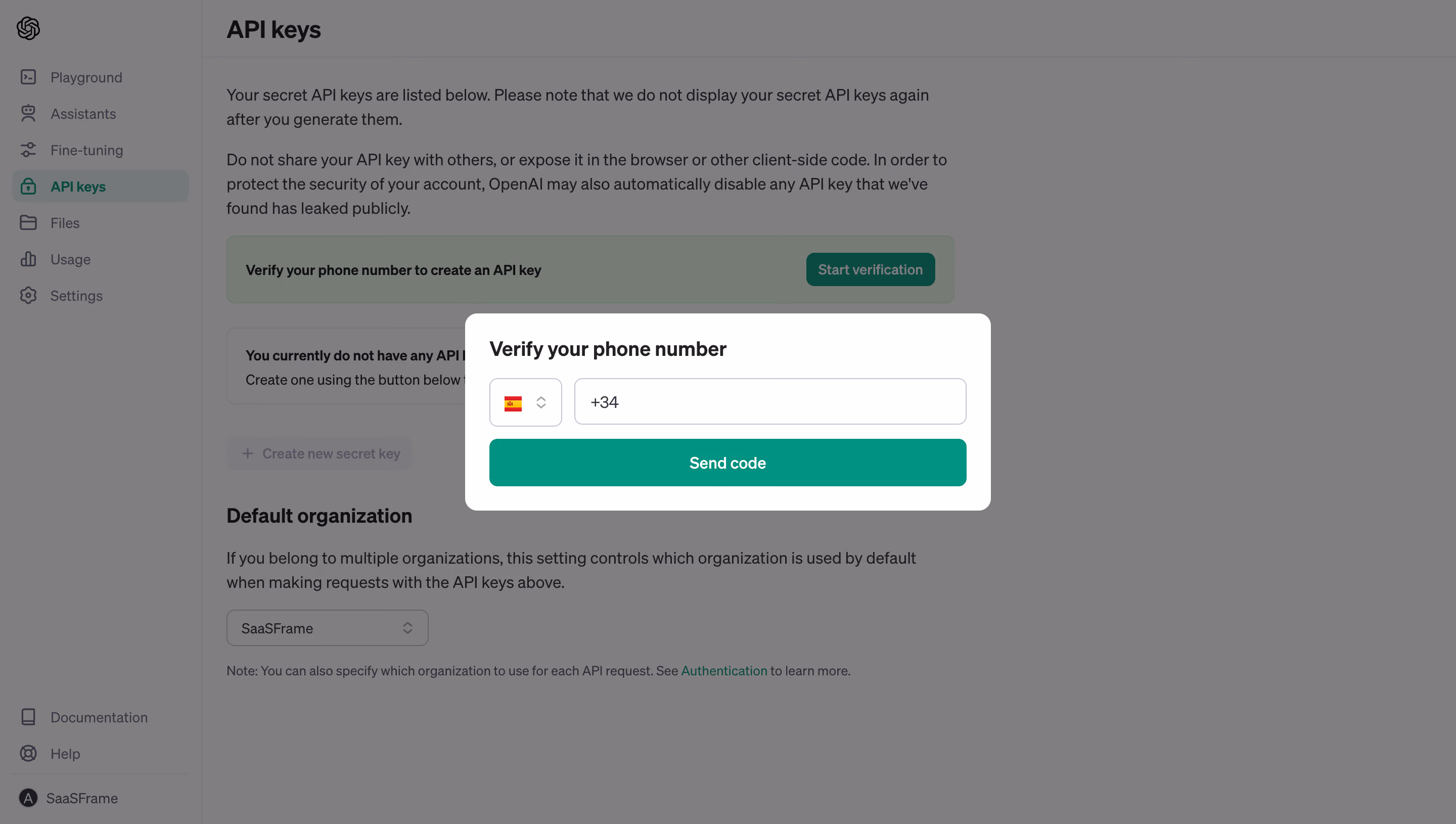 OpenAI Phone Number Verification