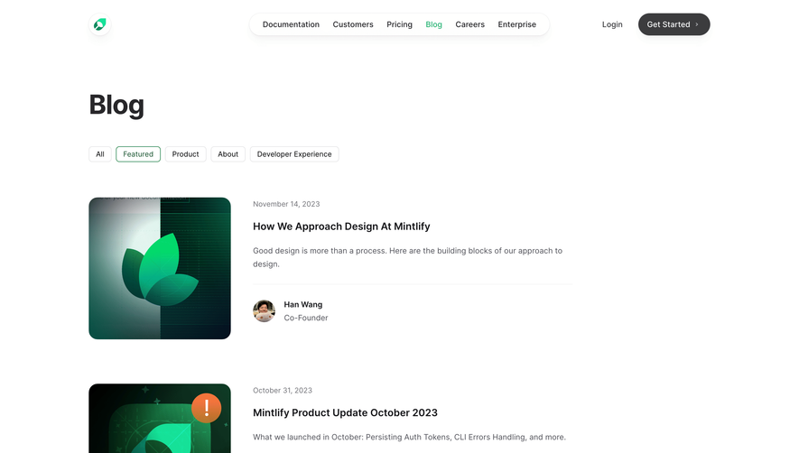 Mintlify Blog Feed
