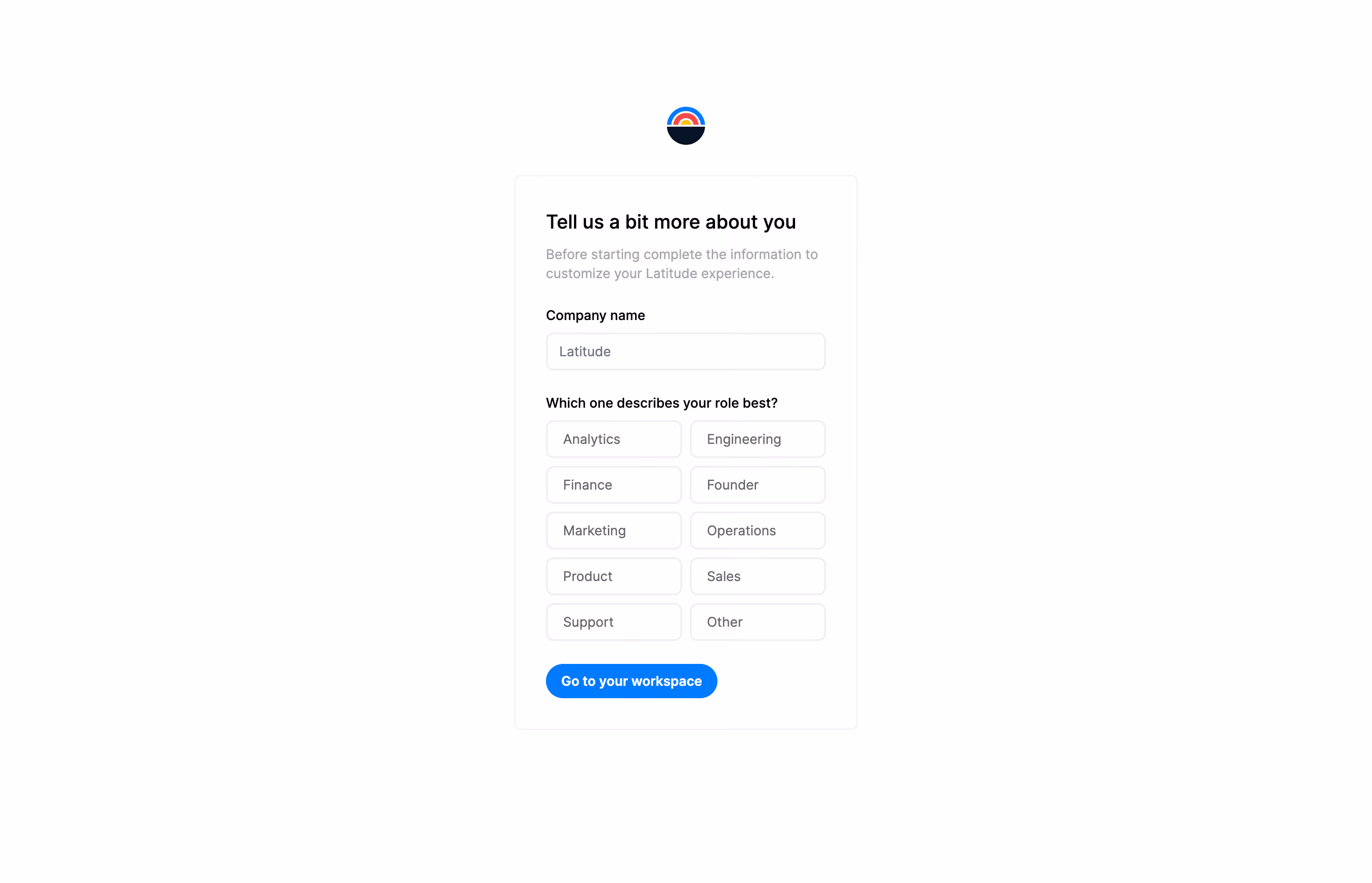 Latitude Account Setup