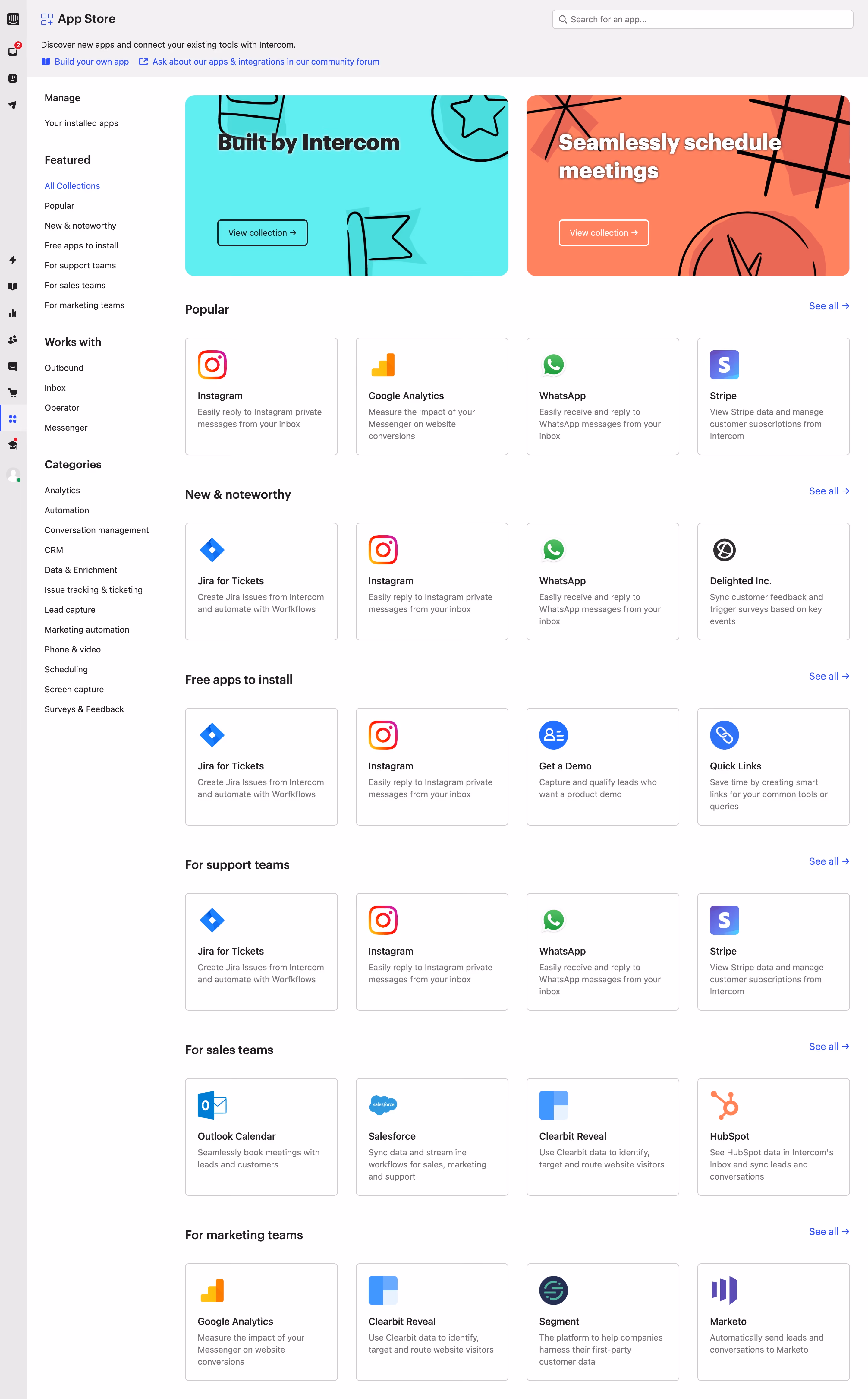 Intercom App Store