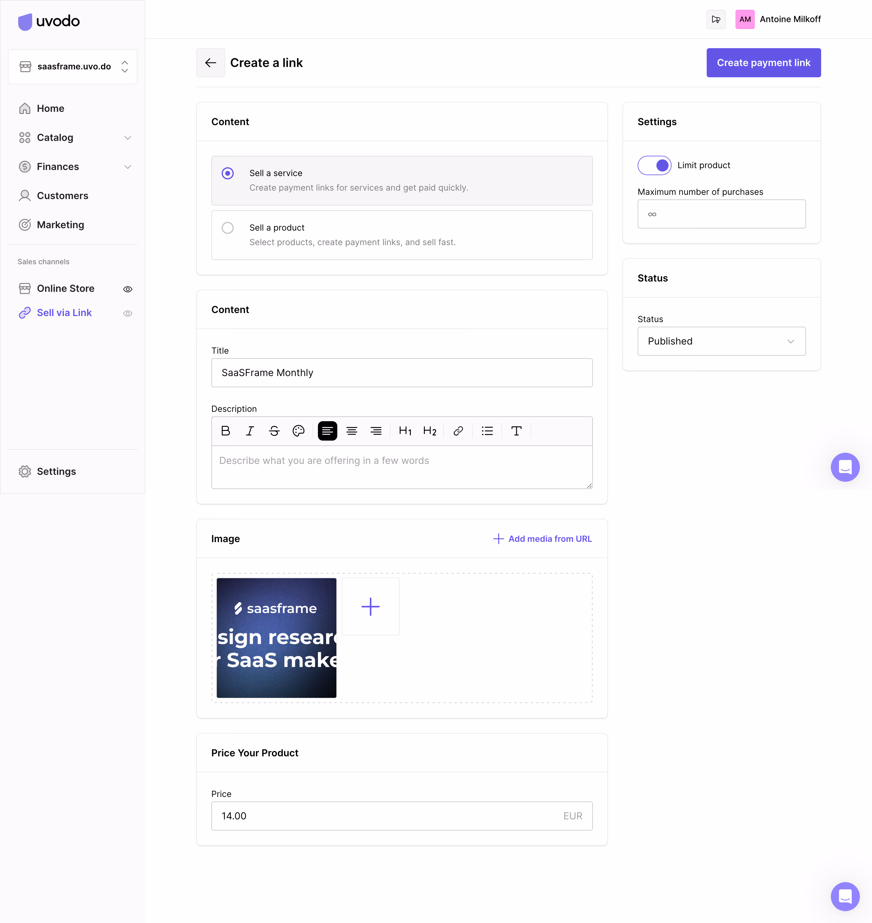 Uvodo Uvodo Create A Link