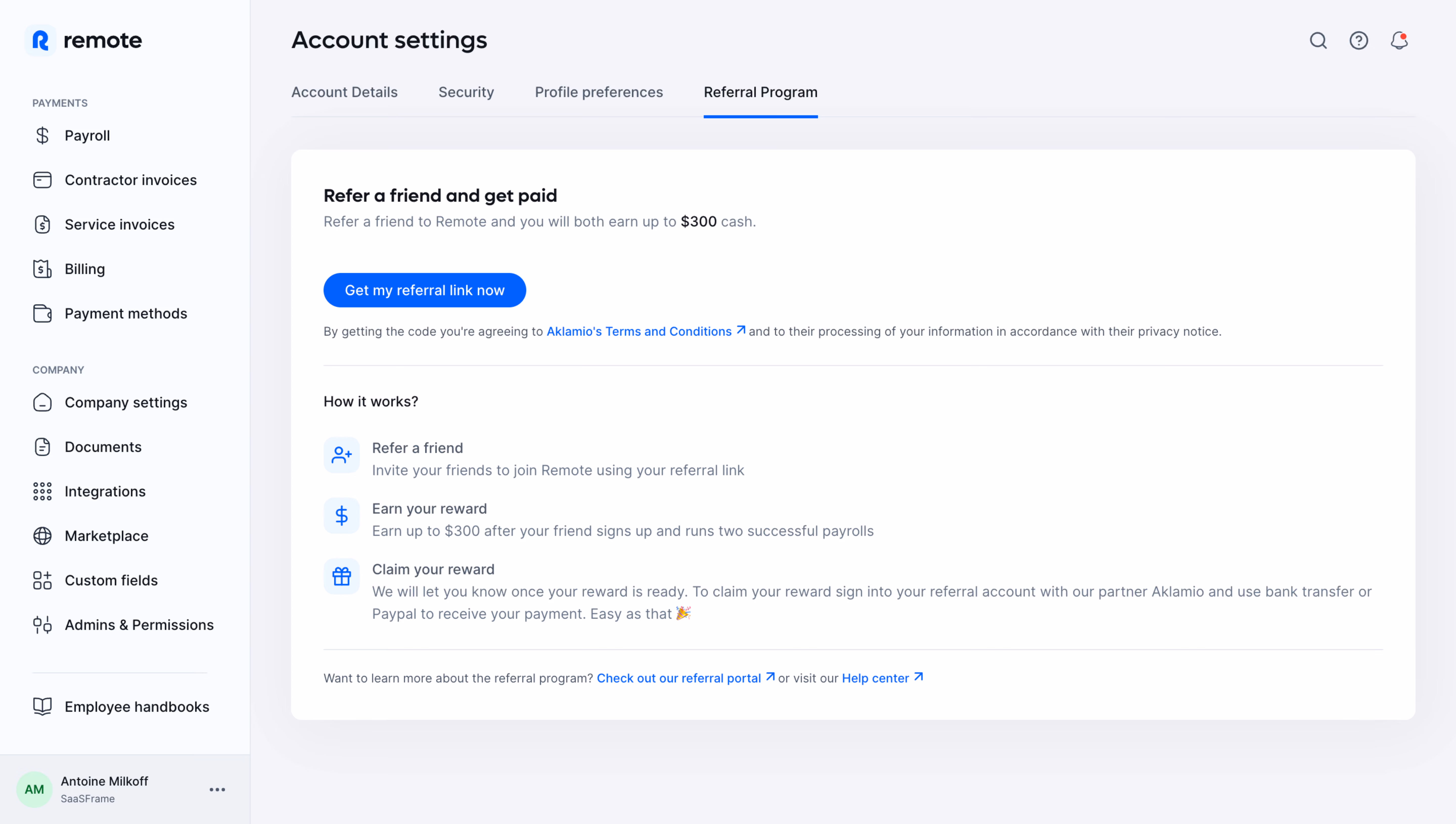 Remote Enable Referral