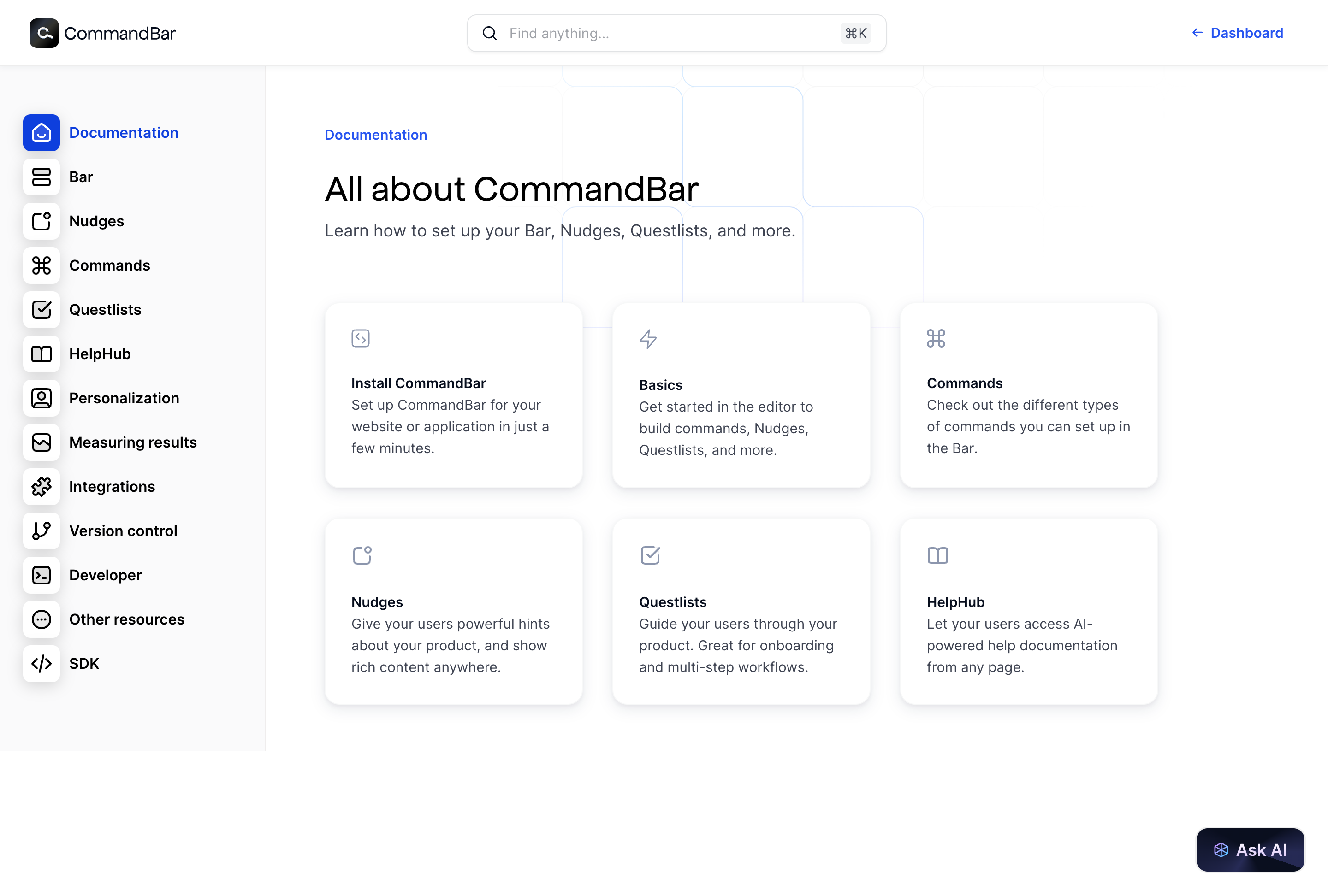 CommandBar Documentation