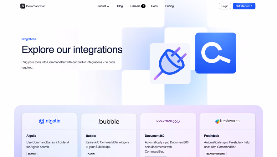 CommandBar Integrations Library