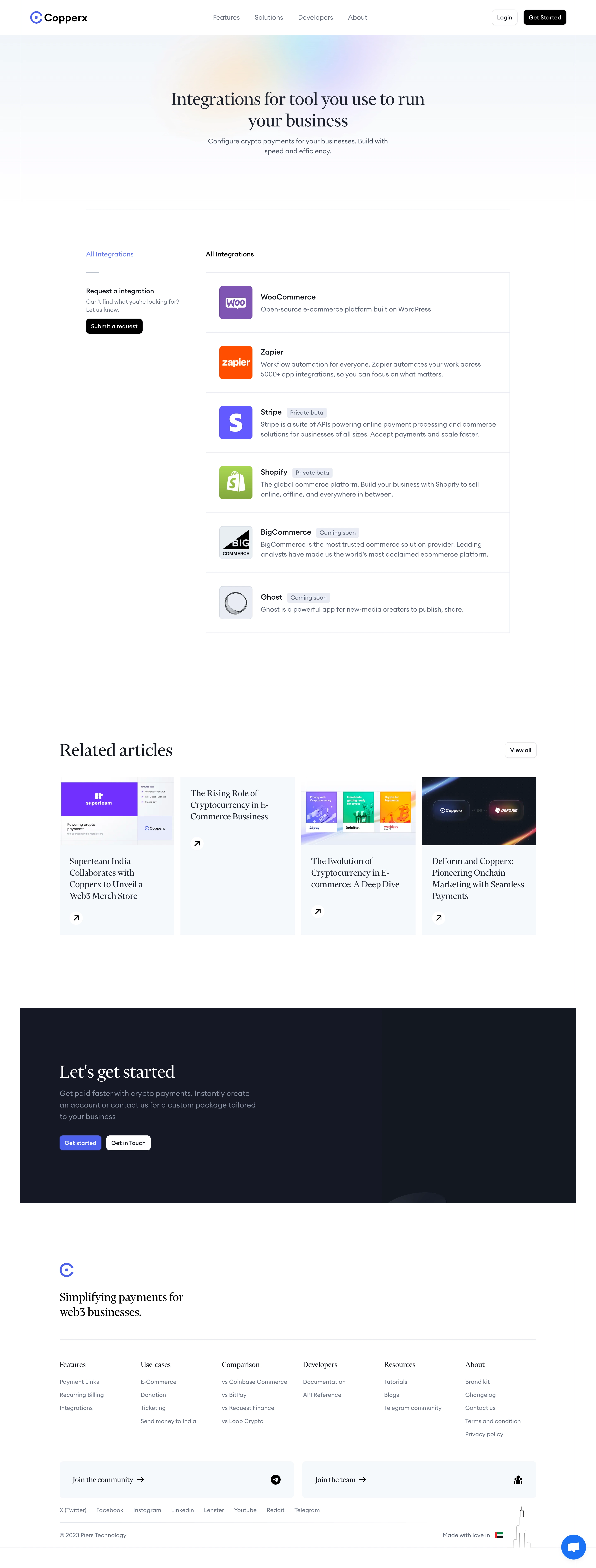 Copperx Integrations Library