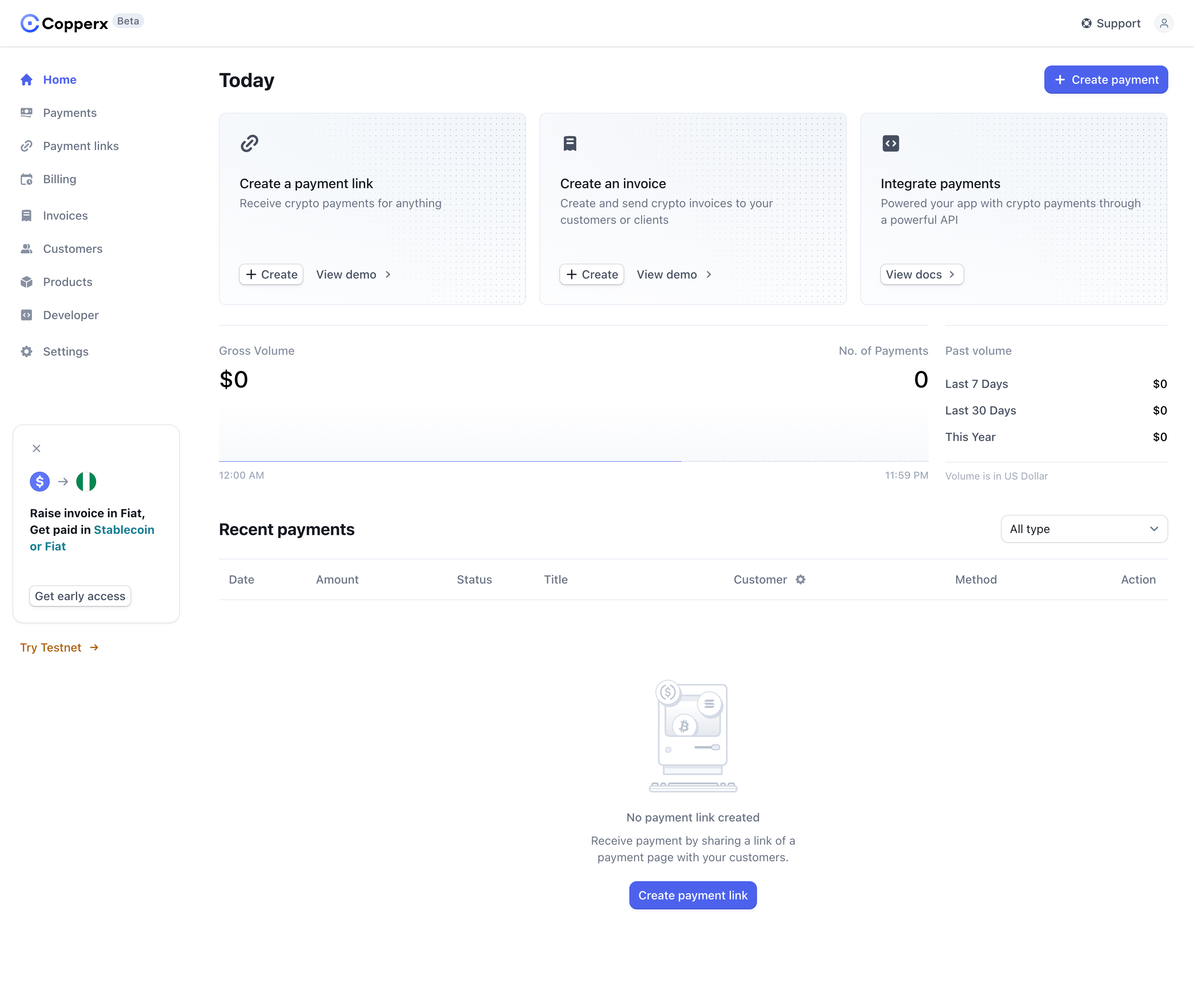 Copperx Dashboard
