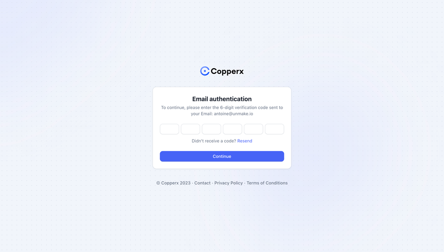 Copperx Verification